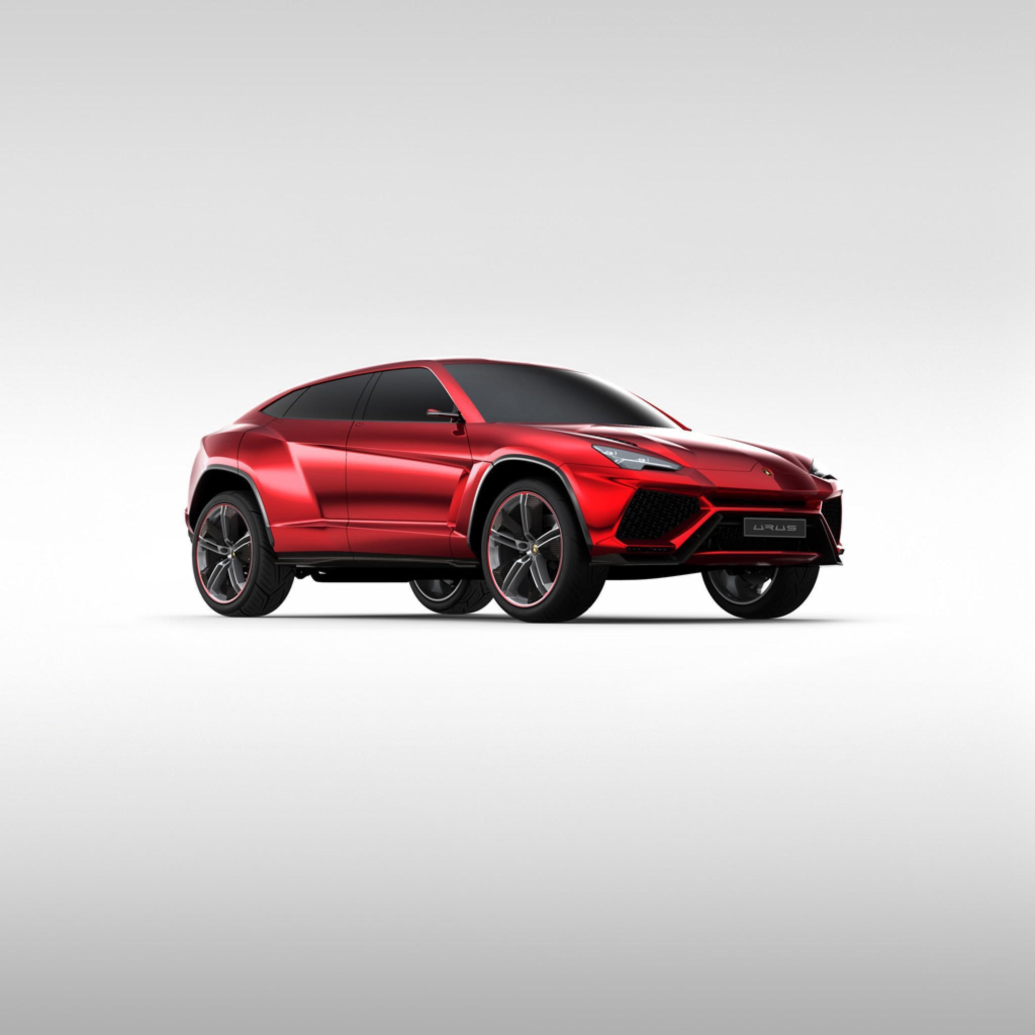 2050x2050 Test drive the car Lamborghini Urus wallpaper and image, Phone