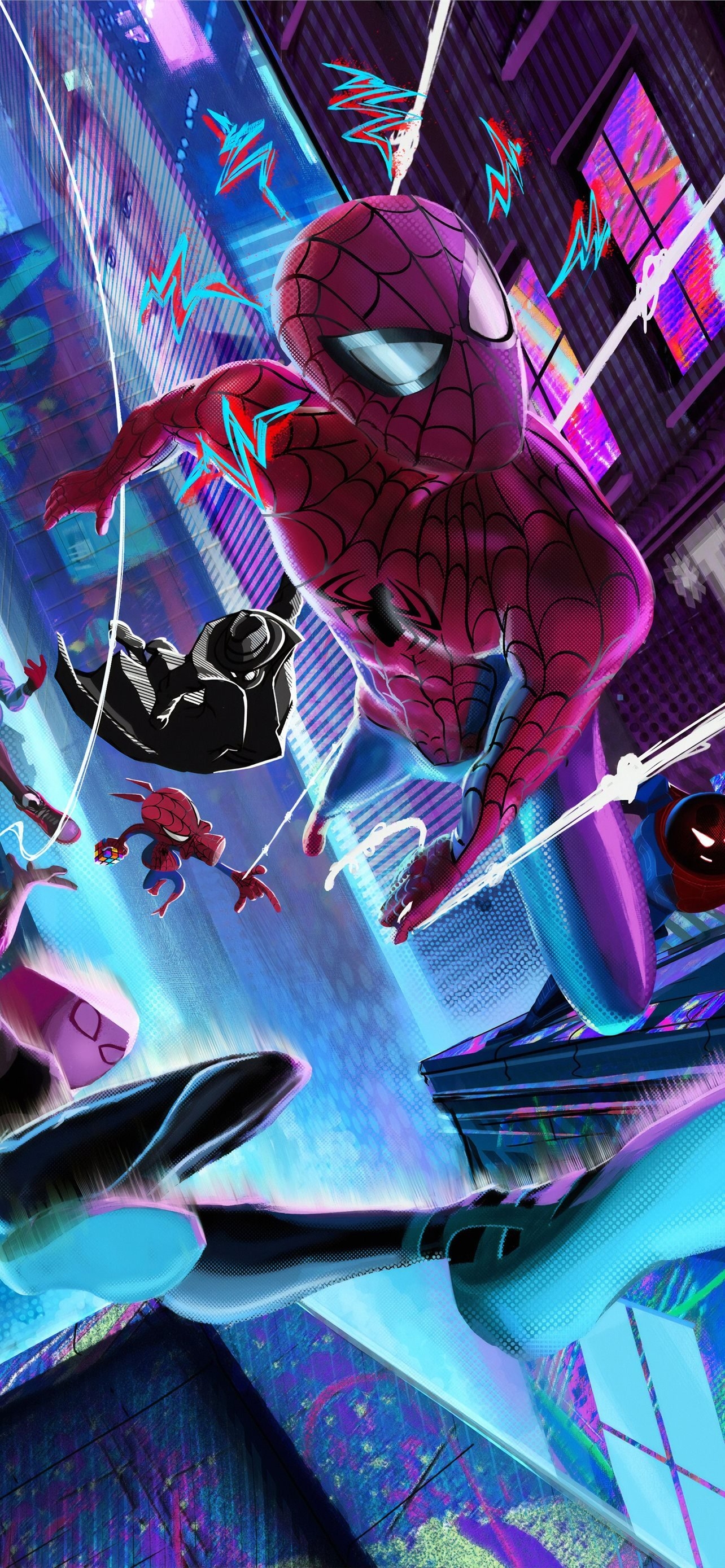 1290x2780 Best Spider man into the spider verse iPhone HD Wallpaper, Phone