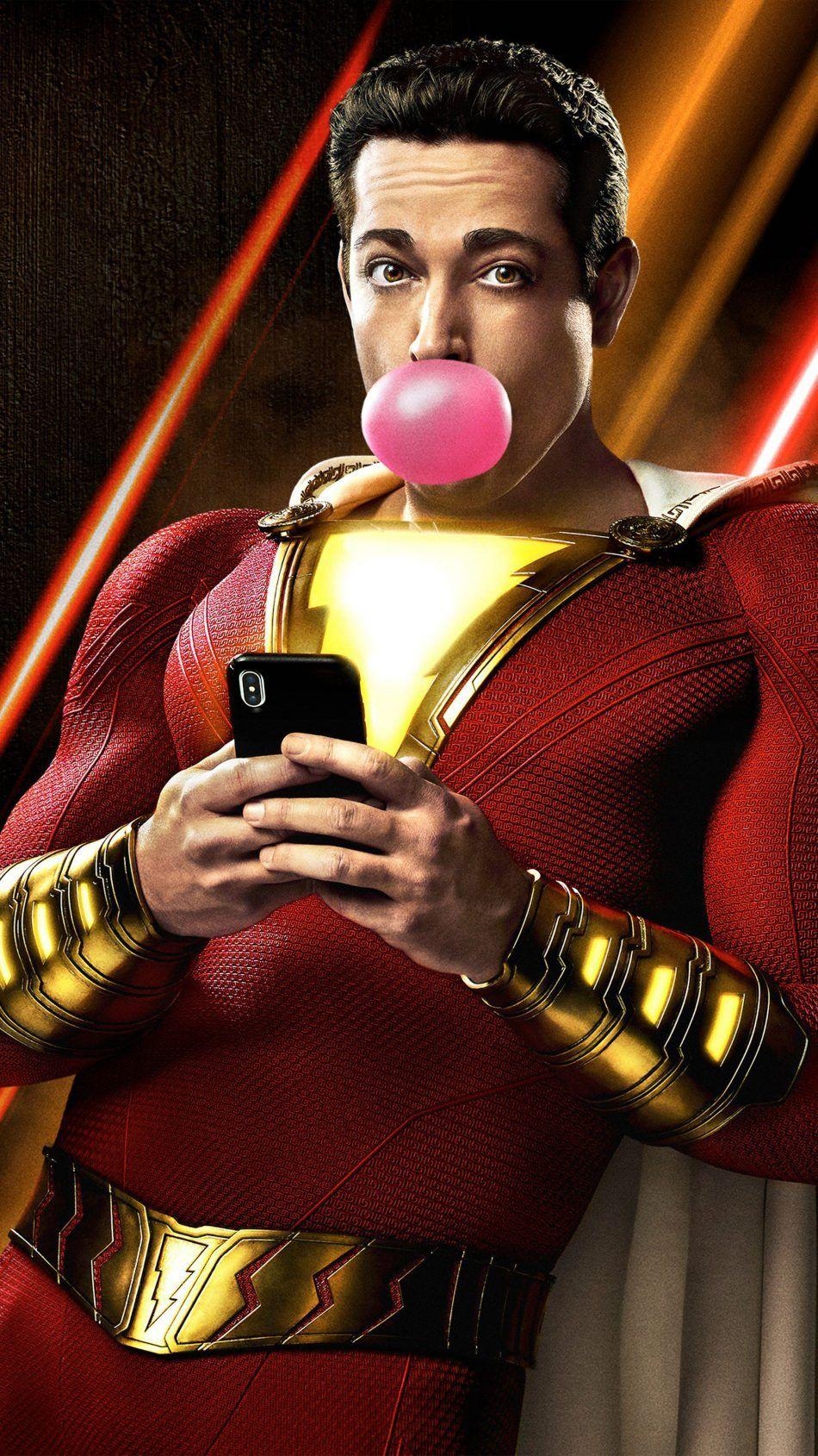 950x1690 Zachary Levi In Shazam! Comics 2019. Movie Wallpaper, Phone