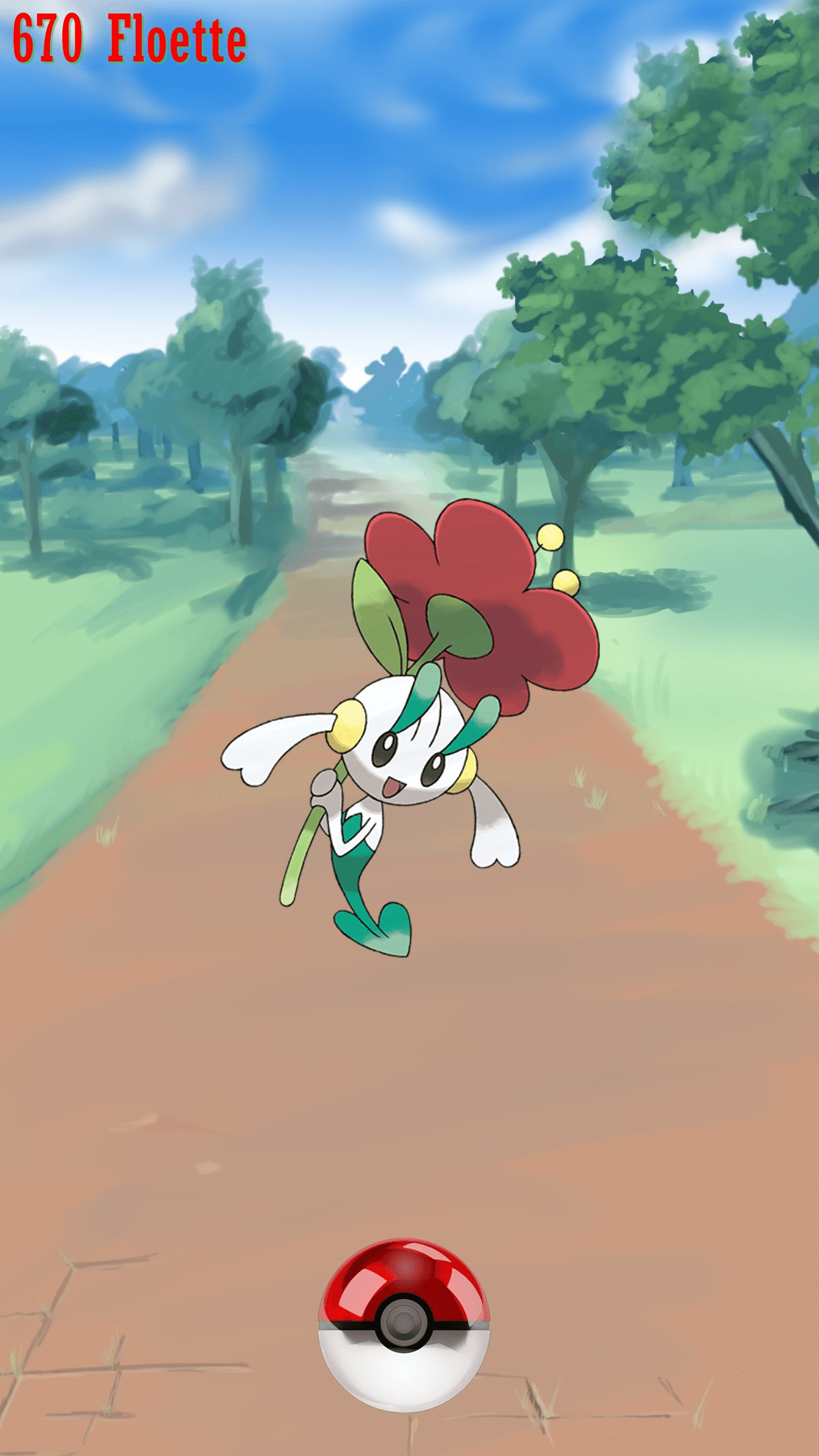 1250x2210 Street Pokeball Floette, Phone