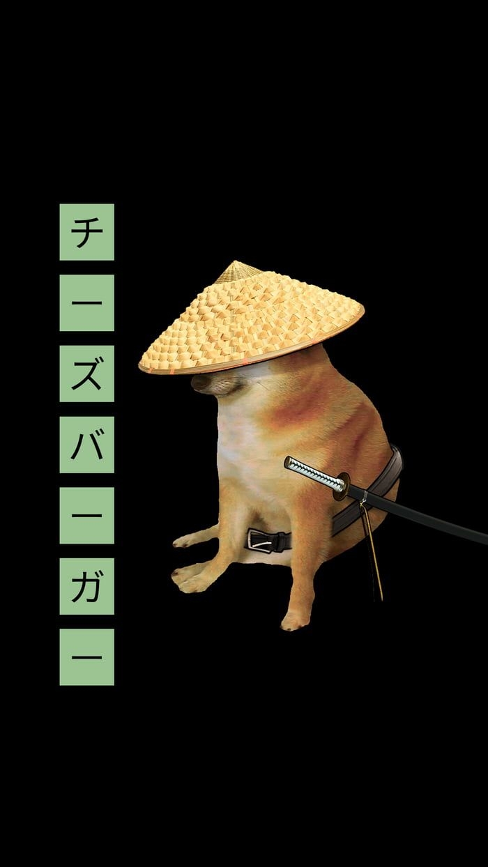 700x1250 SAMURAI CHEEMS (1440x2560). Famous dogs, Cute wallpaper, Weird image, Phone