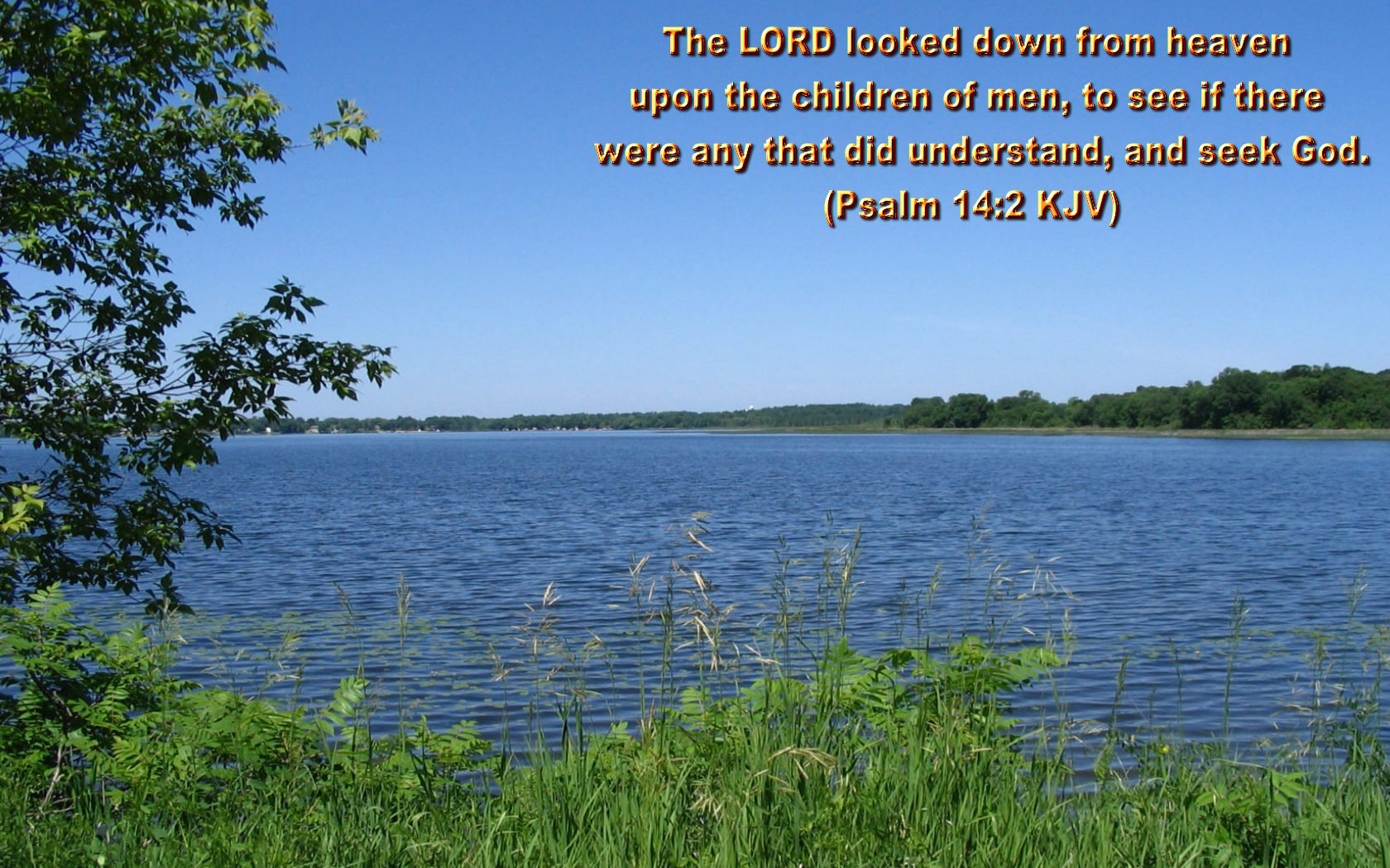 1680x1050 Green lakeshore at summer, Christian Wallpaper With Bible Verses free image download, Desktop