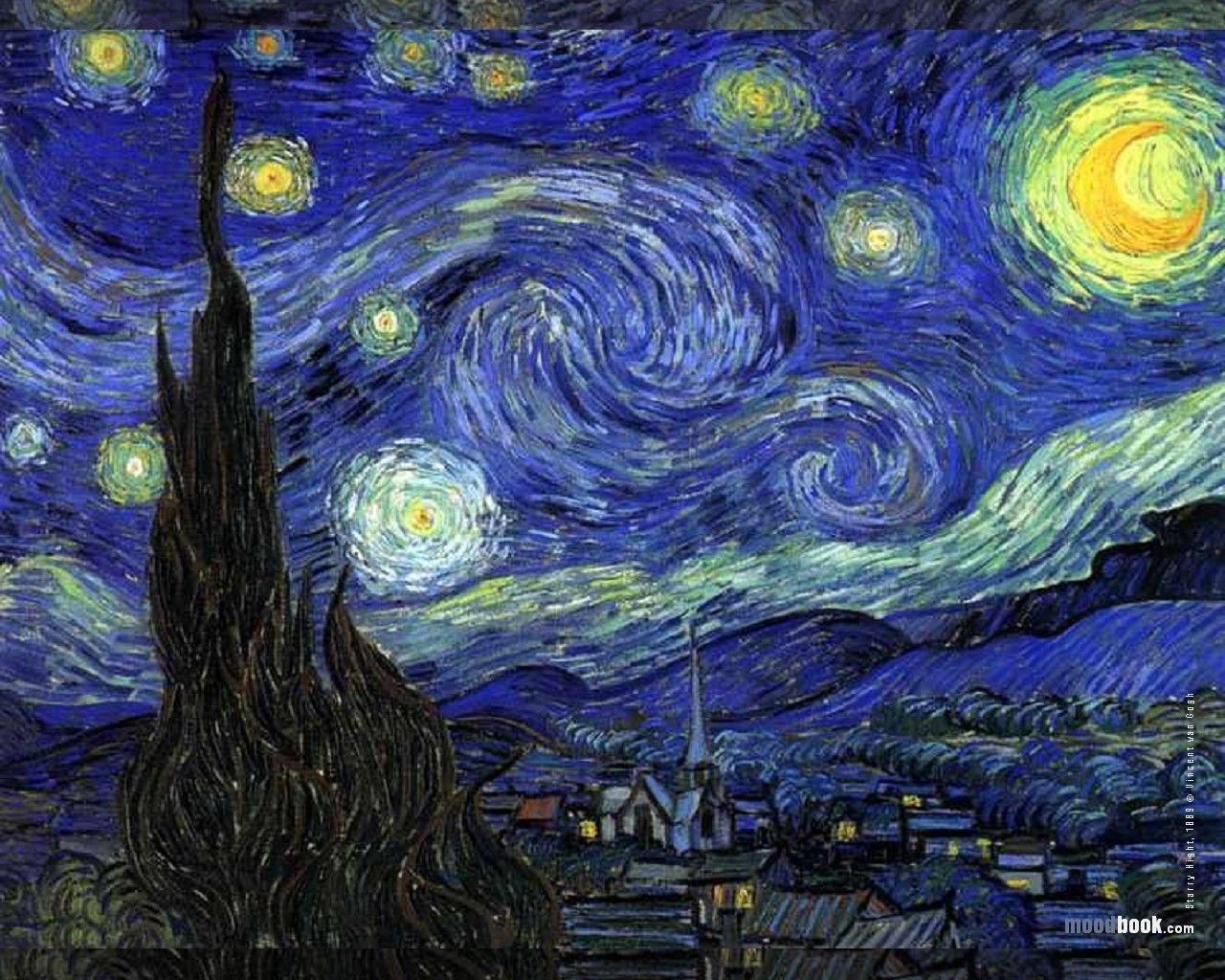 1280x1030 Vincent Van Gogh Wallpaper Starry Night. Fra Angelico Institute, Desktop