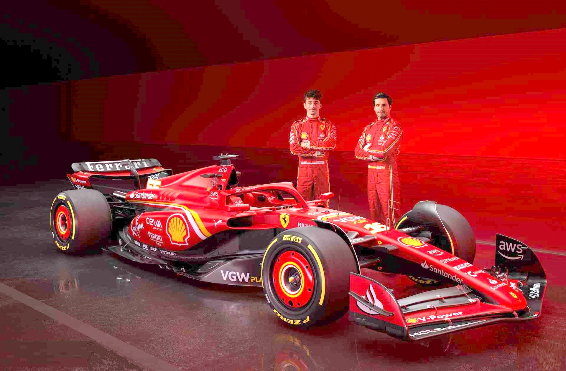 1920x1260 Ferrari Unveils SF 24: Leclerc, Desktop