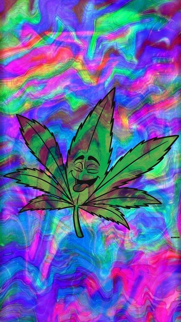 720x1280 Trippy Weed Picture, Phone