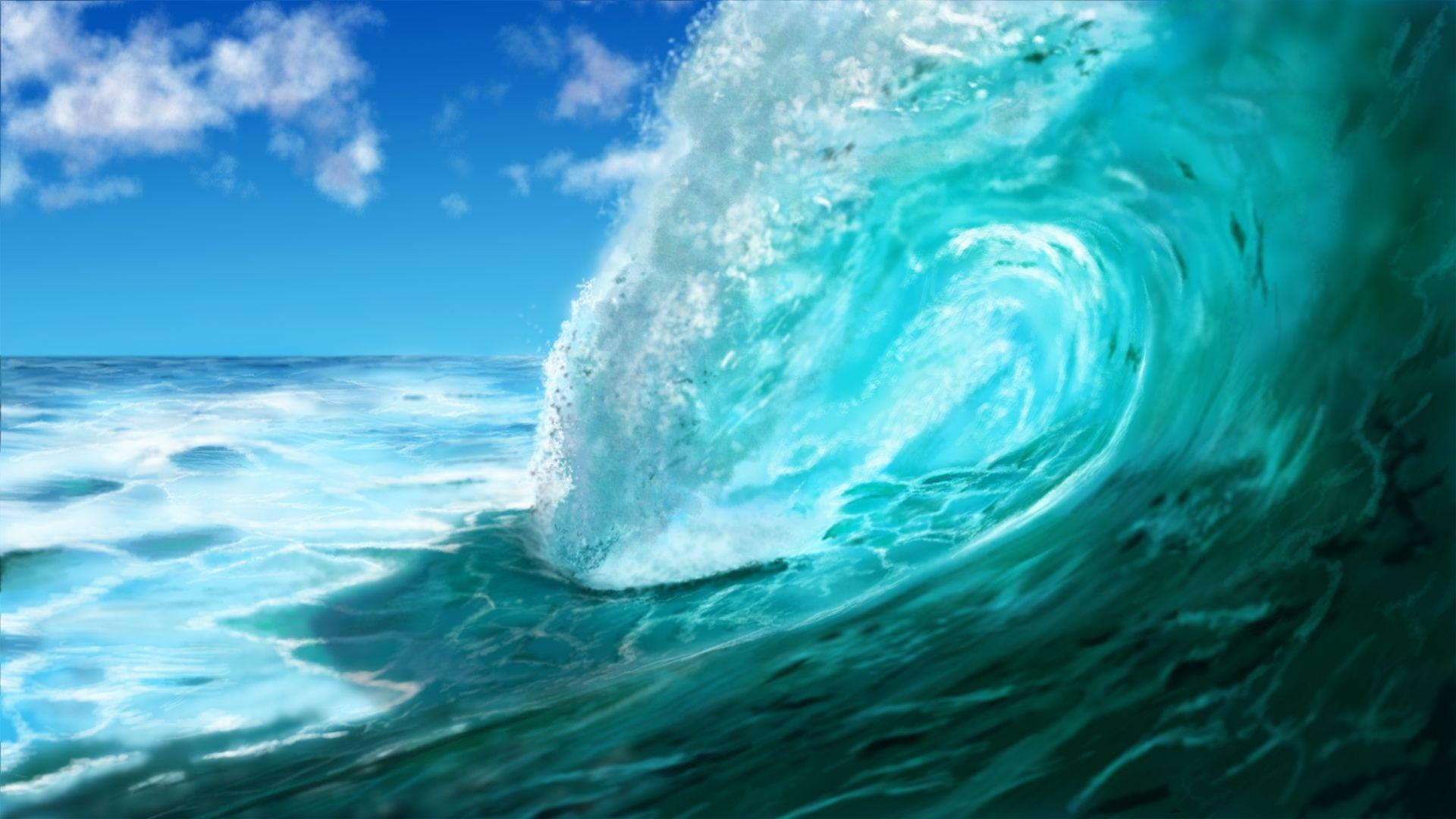 1920x1080 Ocean Waves Wallpaper Full HD, Desktop