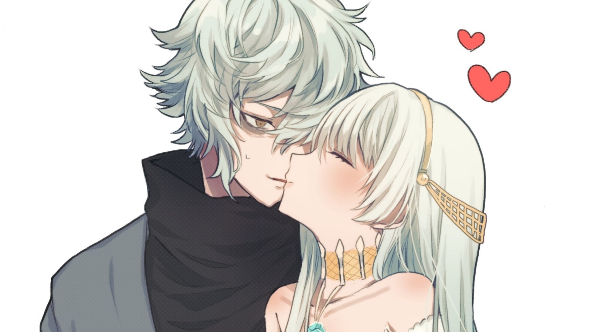 1920x1080 Desktop wallpaper kiss, couple, romance, anastasia, kadoc zemlupus, anime, HD image, picture, background, 167bd8, Desktop