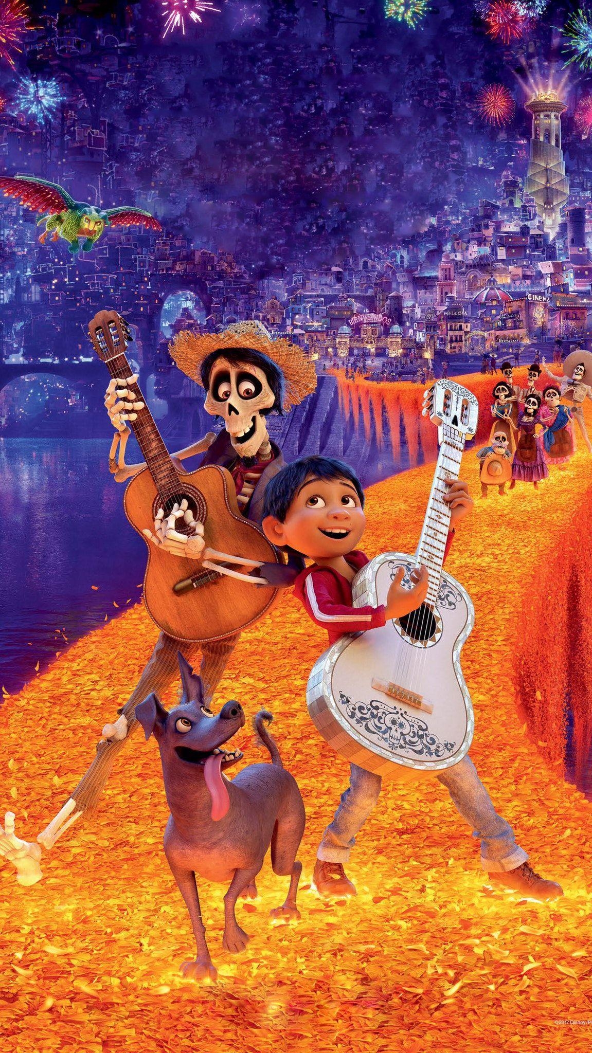 1160x2050 Coco (2017) Phone Wallpaper. Wallpaper, disney Pixar and Disney stuff, Phone