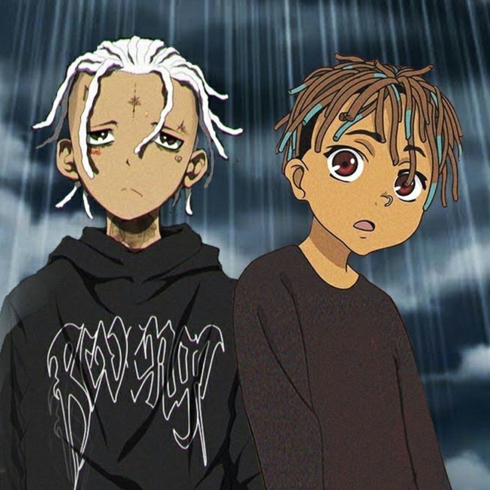 990x990 X And Juice Wrld Anime Wallpaper, Phone