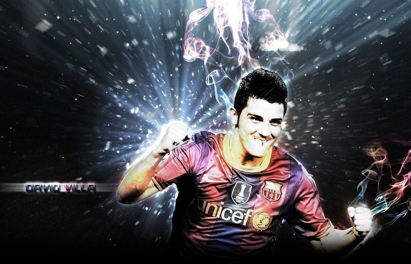 1400x900 image For > David Villa And Messi Wallpaper 2012, Desktop