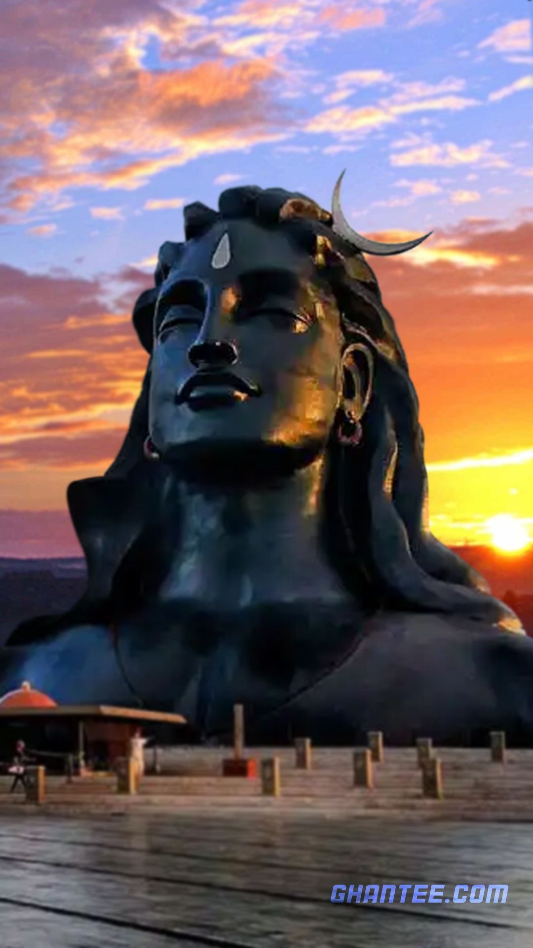 1080x1920 isha adiyogi bust dawn wallpaper for iphone. full HD. Ghantee. Beach background image, Dark photography, New background image, Phone