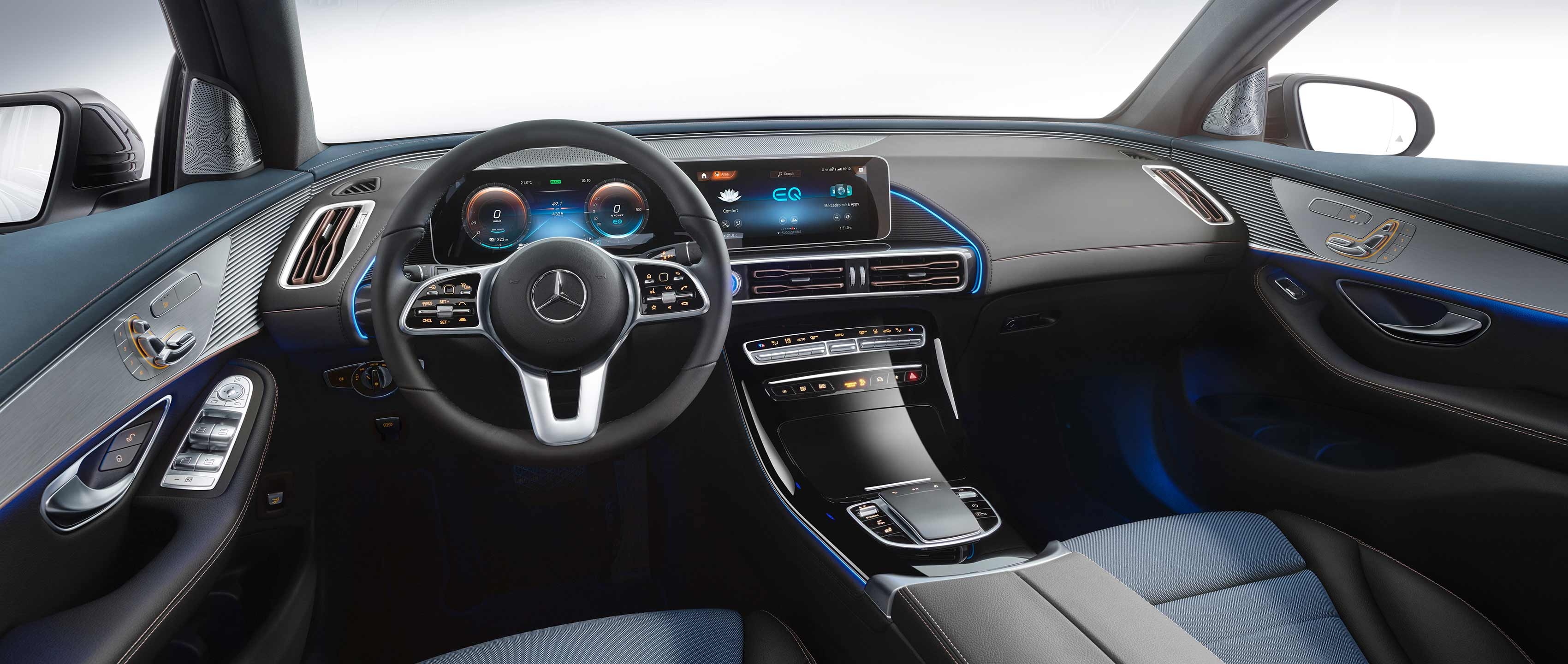 3400x1440 The New Mercedes Benz EQC. Electric Intelligence, Dual Screen