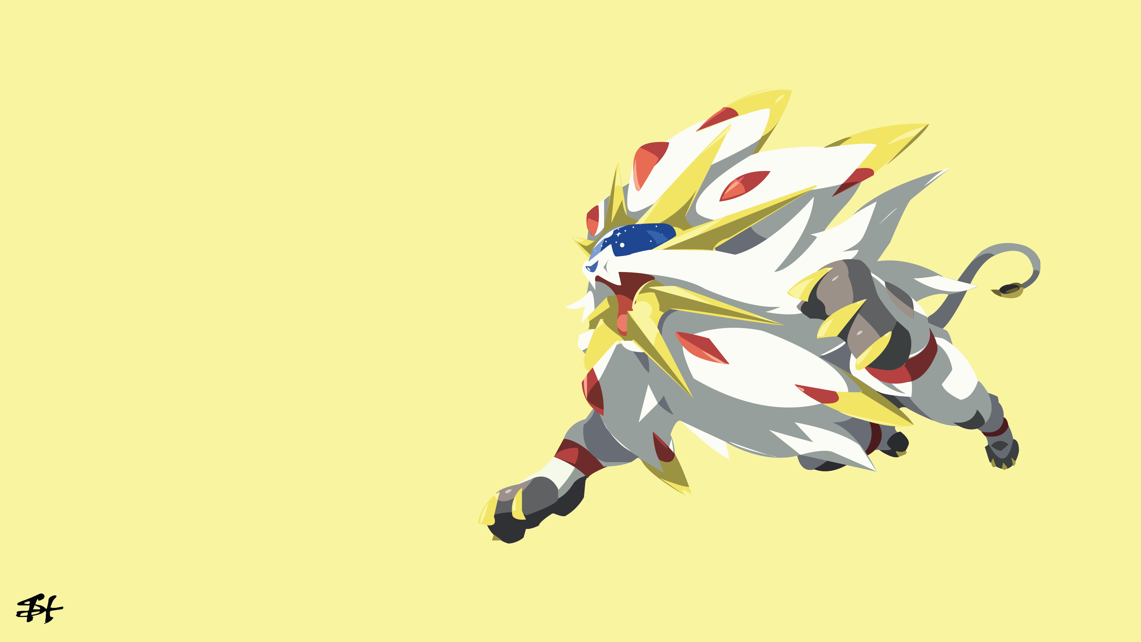 3840x2160 Best Free Solgaleo Pokemon Sun and Moon Wallpaper, Desktop