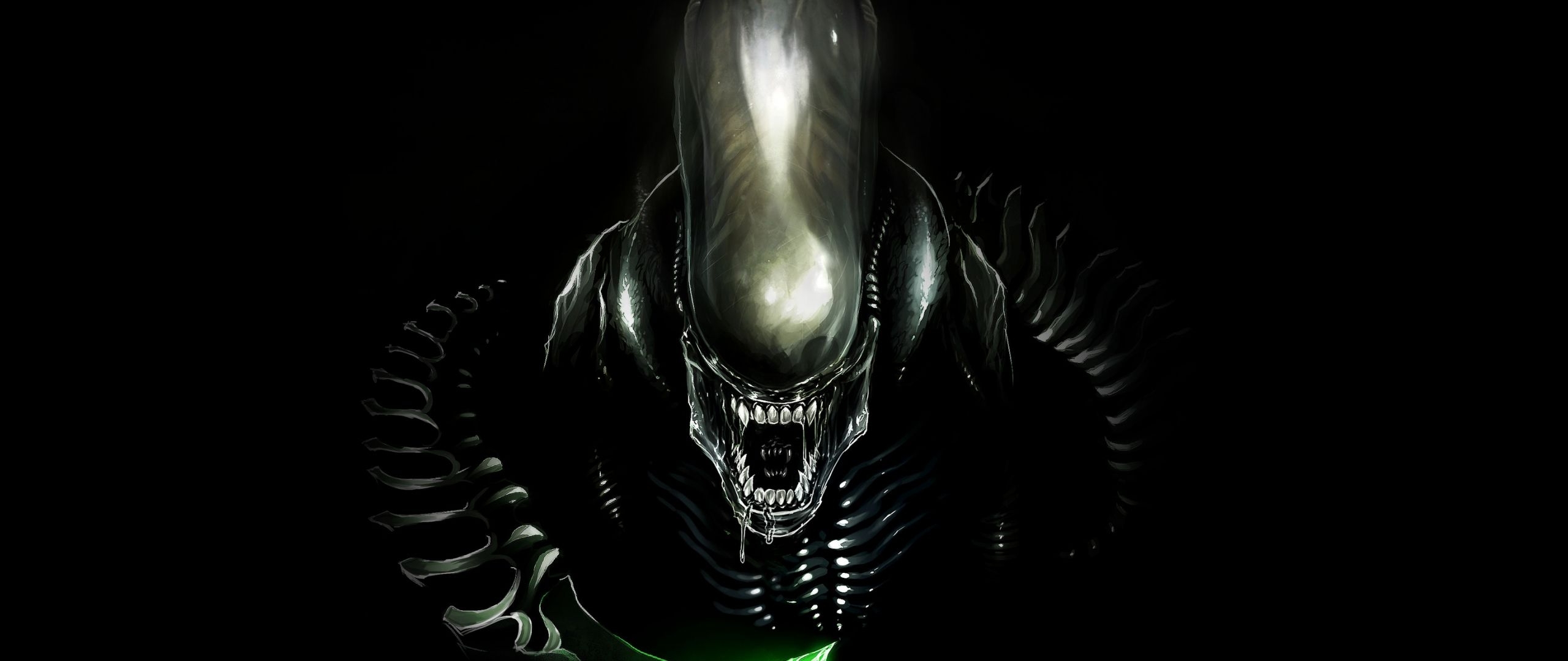 2560x1080 Desktop Wallpaper Alien Movie, 1979 Movie, Dark, Creature, HD Image, Picture, Background, Cggvw6, Dual Screen