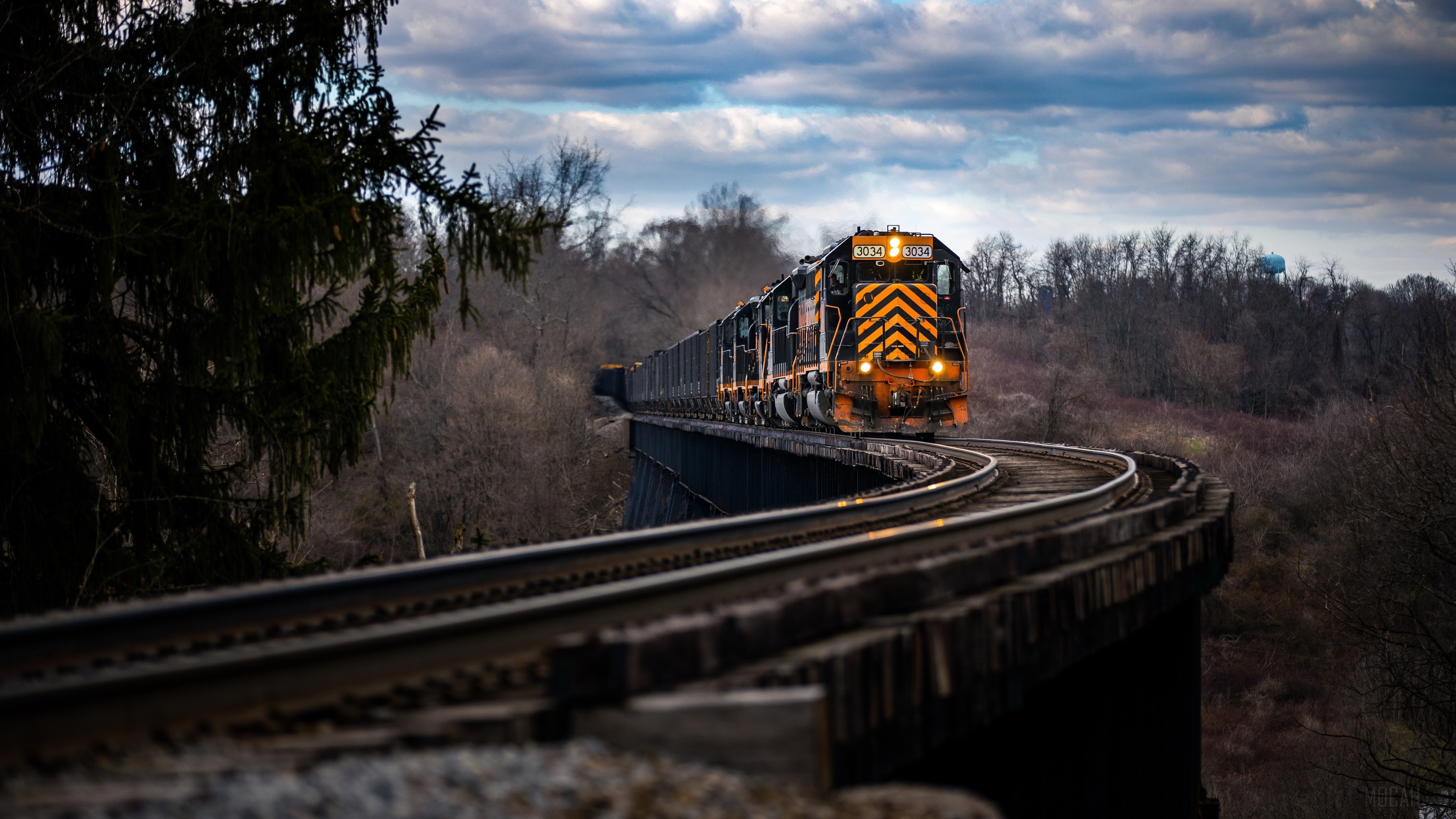 3840x2160 railroad HD wallpaper, Background, Desktop