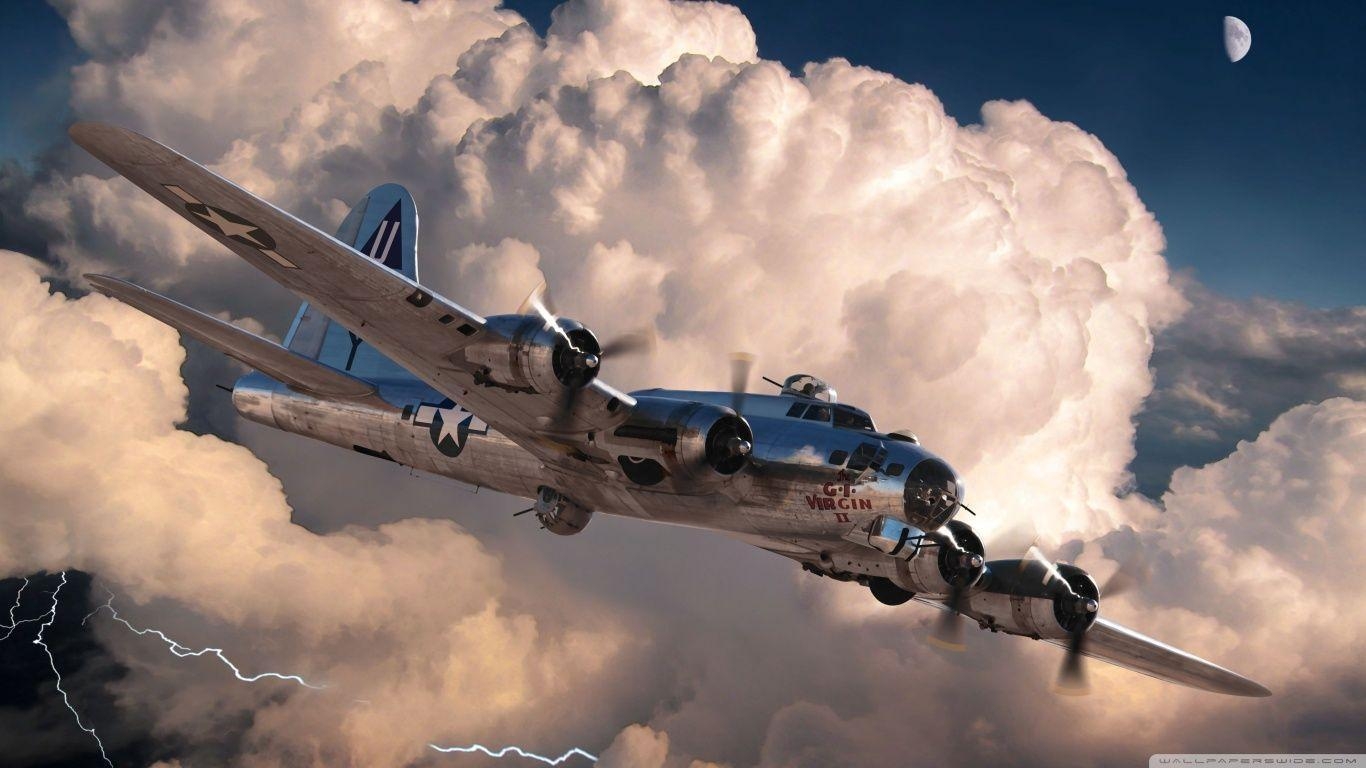 1370x770 World War 2 Plane HD desktop wallpaper, Widescreen, High, Desktop