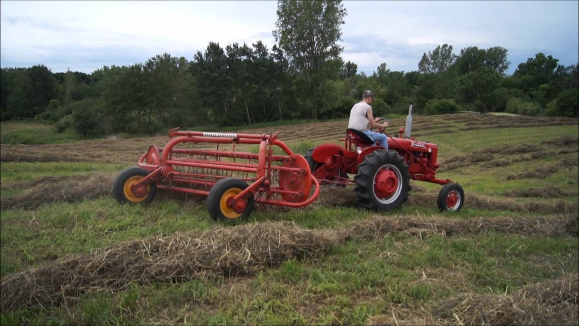 1920x1080 Hay Baling and Raking with Farmall Tractors, Desktop