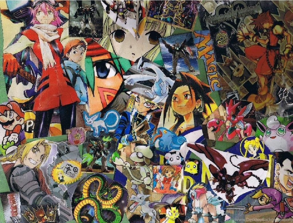 1030x780 Anime Collage Wallpaper Attachment 14312 HD Wallpaper Site Desktop Background, Desktop