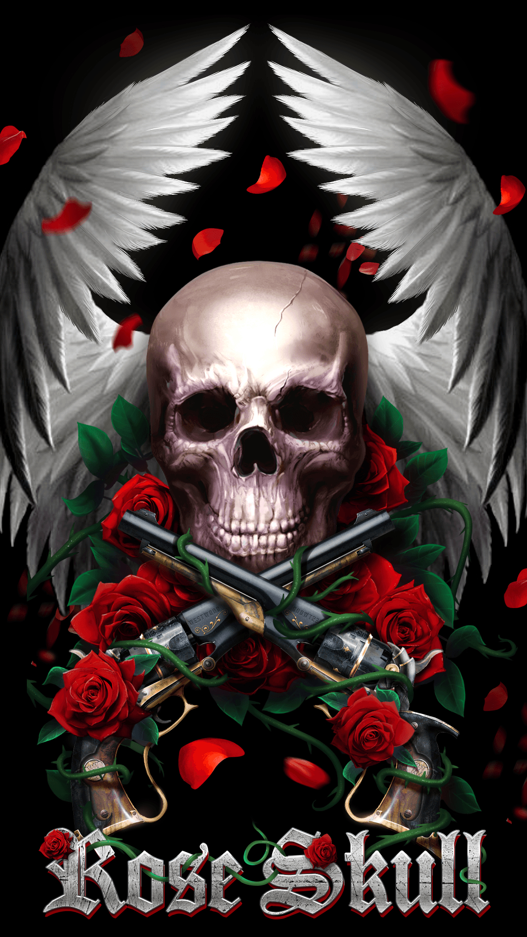 1080x1920 Beautiful rose skull live wallpaper!. Android live wallpaper, Phone