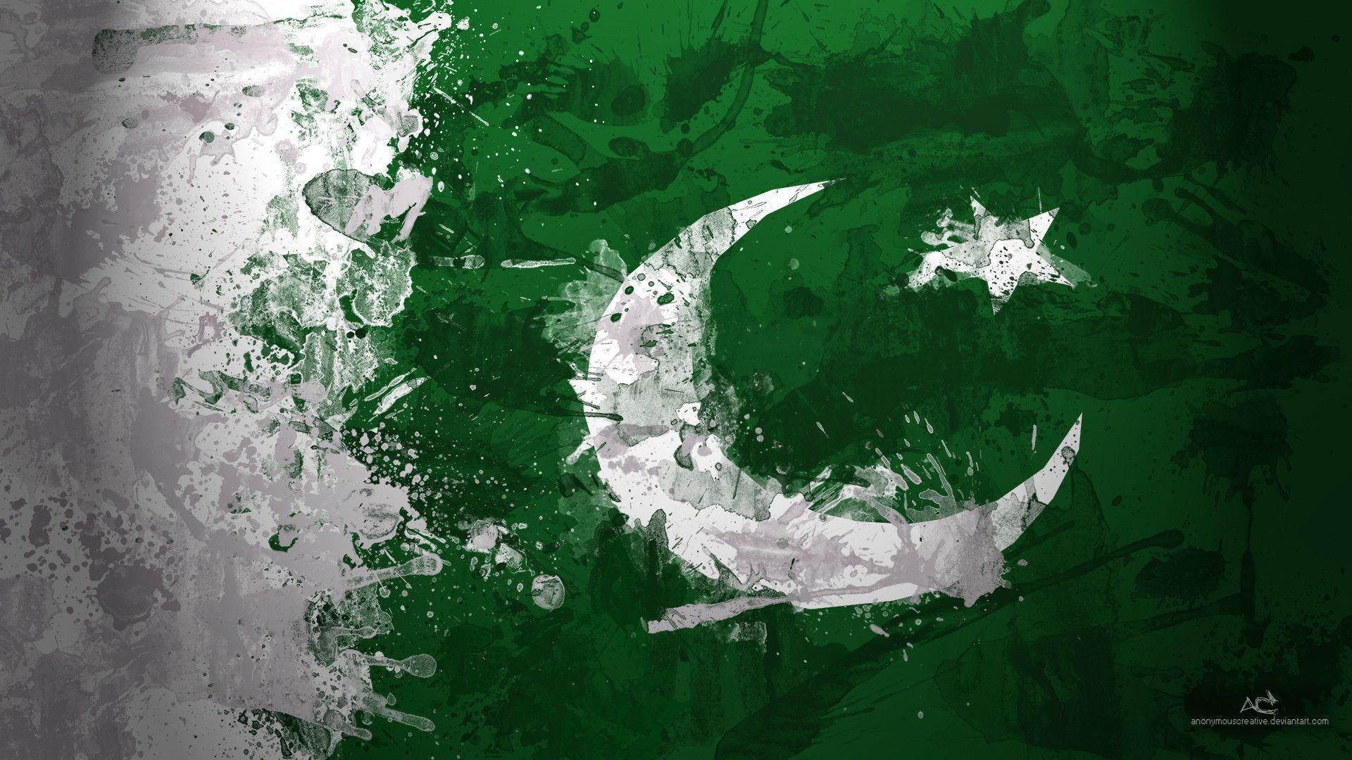 1920x1080 Pakistan Flag Art Wallpaper. High Quality Wallpaper, Desktop