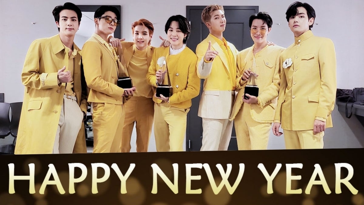 1200x680 New Year 2023 Greetings For BTS ARMY: V, RM, Suga, Jungkook, Jimin, J Hope And Jin HD Wallpaper With Happy New Year Messages To Celebrate Last Day Of 2022!, Desktop