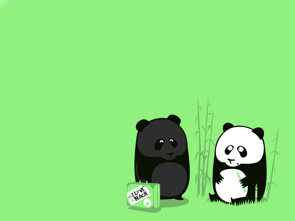 1030x770 Animals For > Cute Panda Bear Cartoon Wallpaper, Desktop