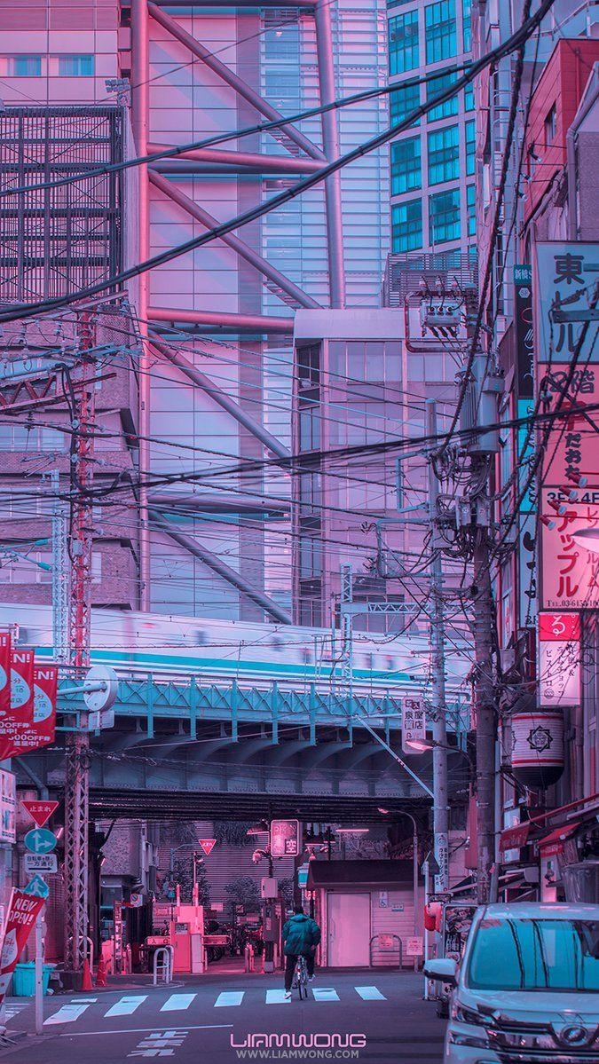 680x1200 Twitter. Anime scenery wallpaper, City aesthetic, City wallpaper, Phone