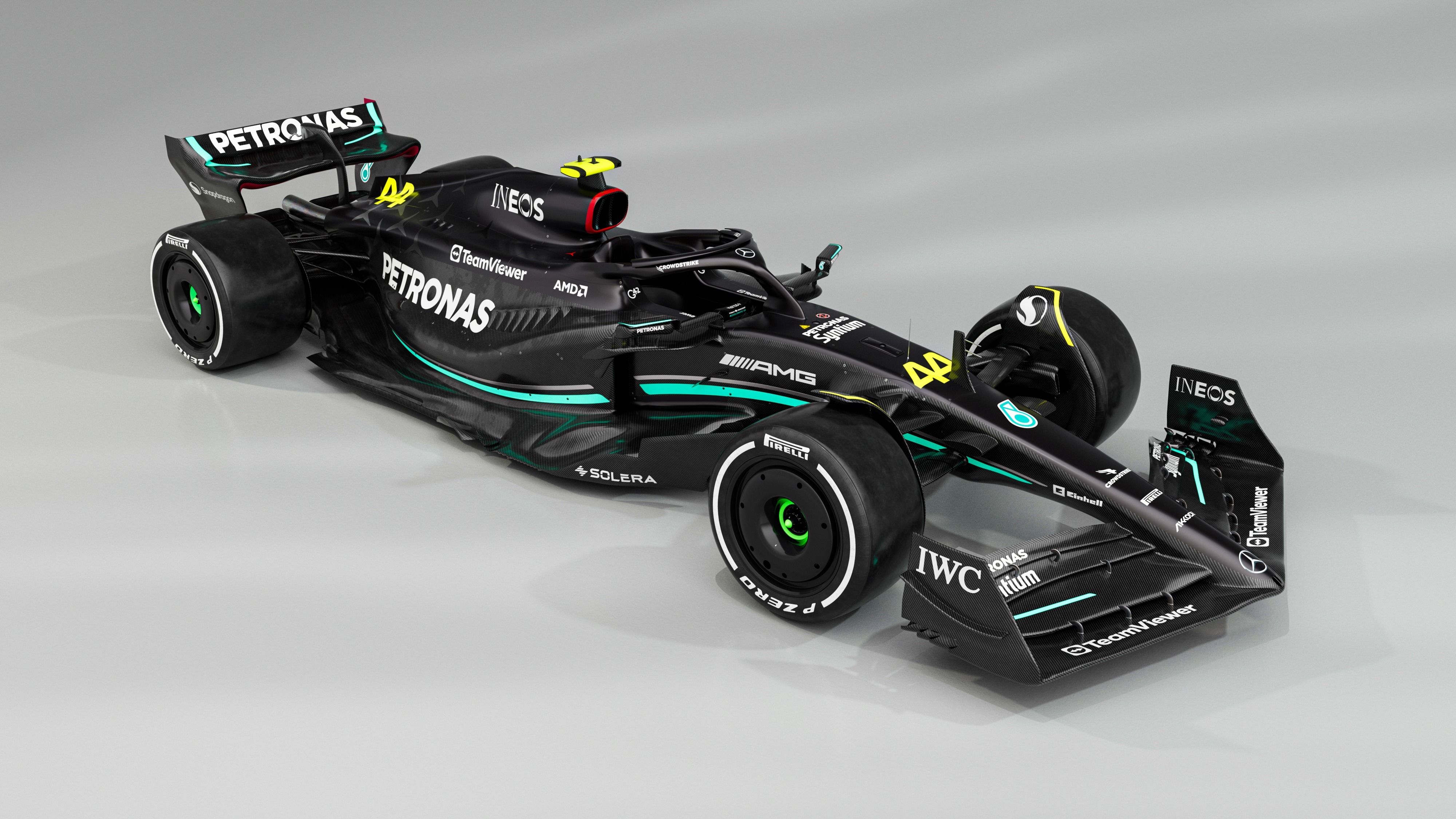 4000x2250 2023 Mercedes W14 F1 car launch photo, Desktop