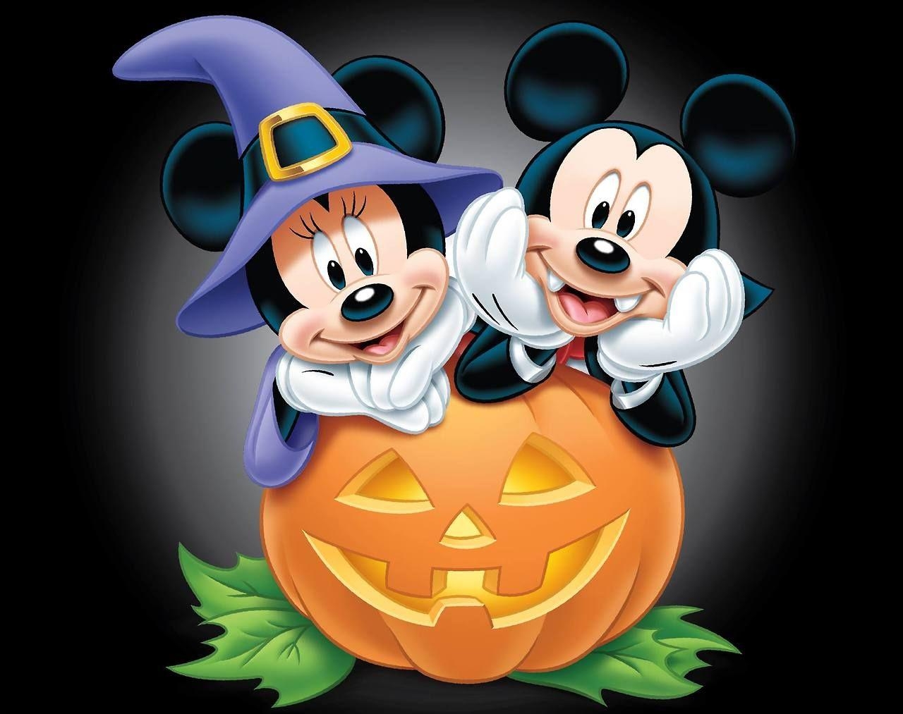 1280x1020 Mickey and Minnie Halloween Desktop Wallpaper, Desktop