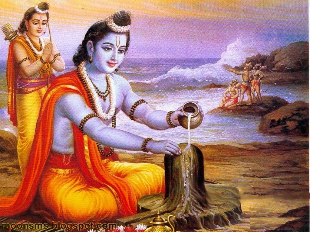 1030x770 Ram Rama Worship Shiva Wallpaper, Desktop