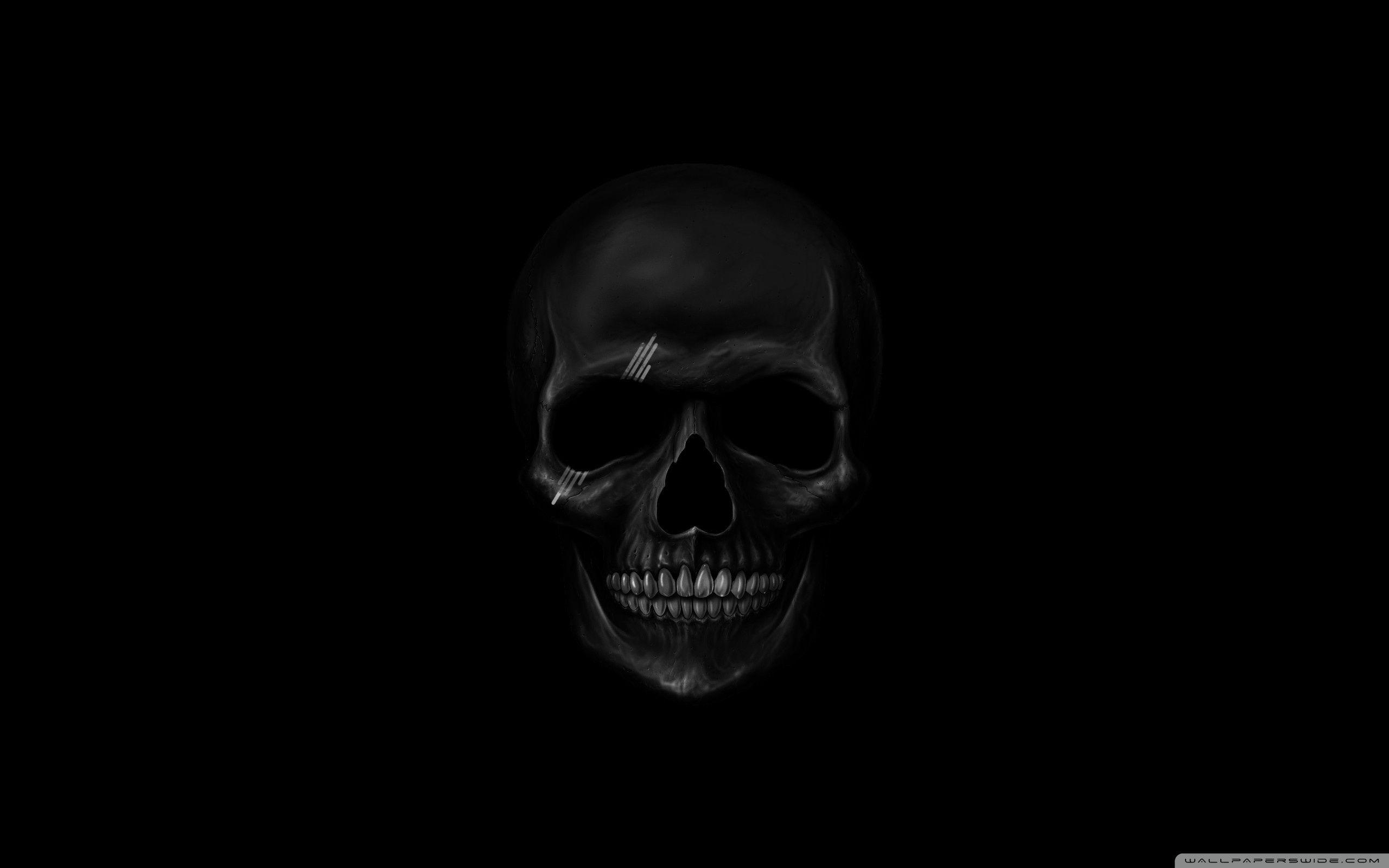 2560x1600 Black Skull Ultra HD Desktop Background Wallpaper for 4K UHD TV, Desktop