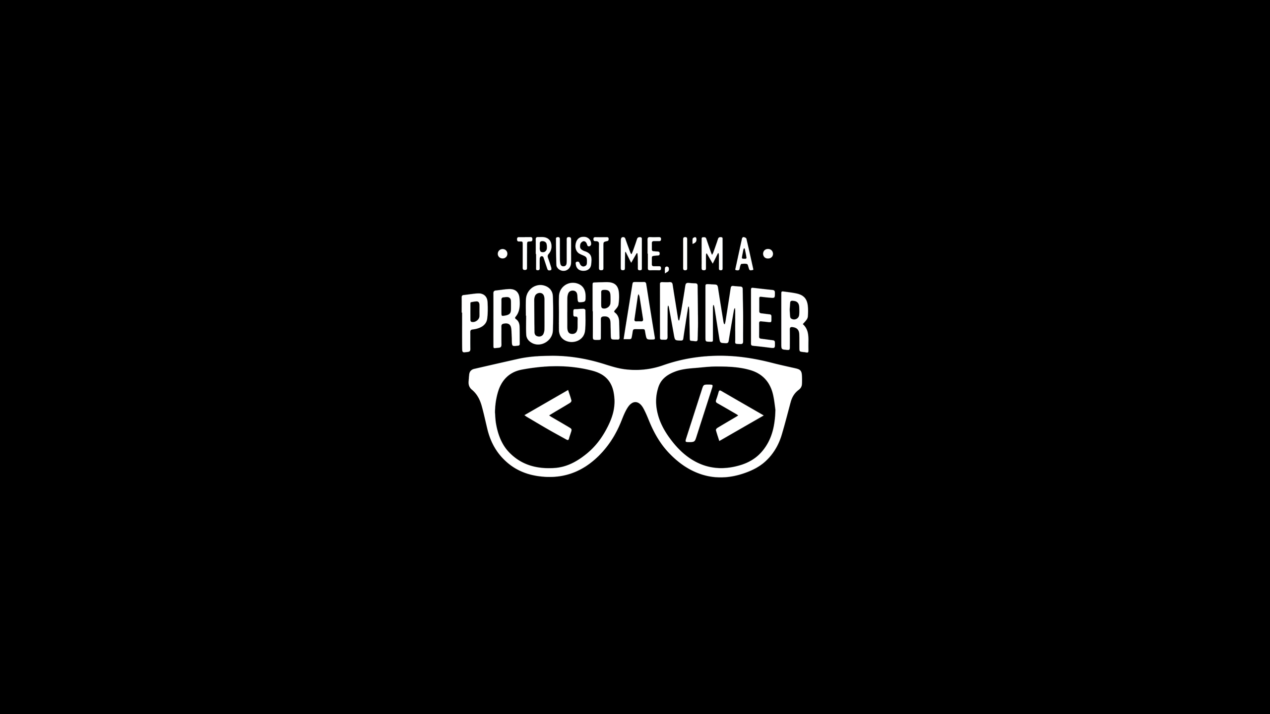 2560x1440 Programmer quotes Wallpaper 4K, Black background, Minimalist, Desktop