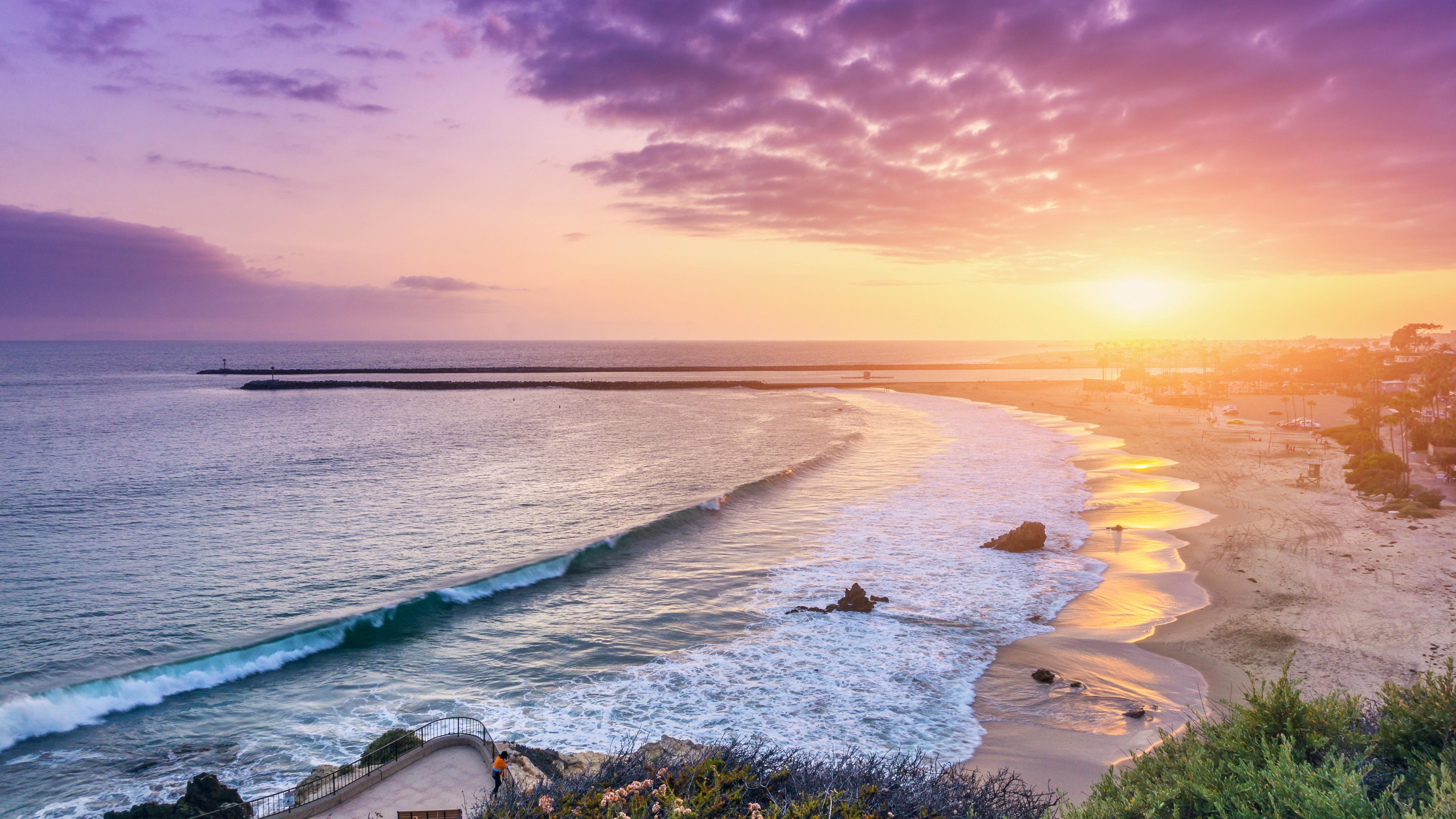 5120x2880 Corona Del Mar Newport Beach 5k, HD Nature, 4k Wallpaper, Desktop