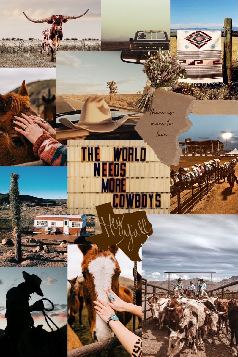 810x1200 western #aesthetic #collage #wallpaper #cowboys #texas #inspo. Country background, Western photography, Western aesthetic, Phone