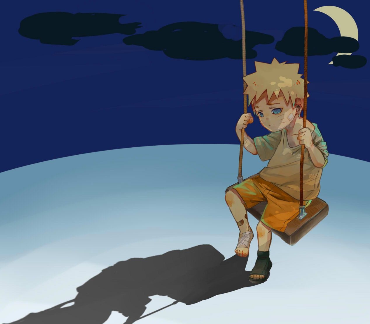 1270x1110 Sad Naruto Picture, Desktop