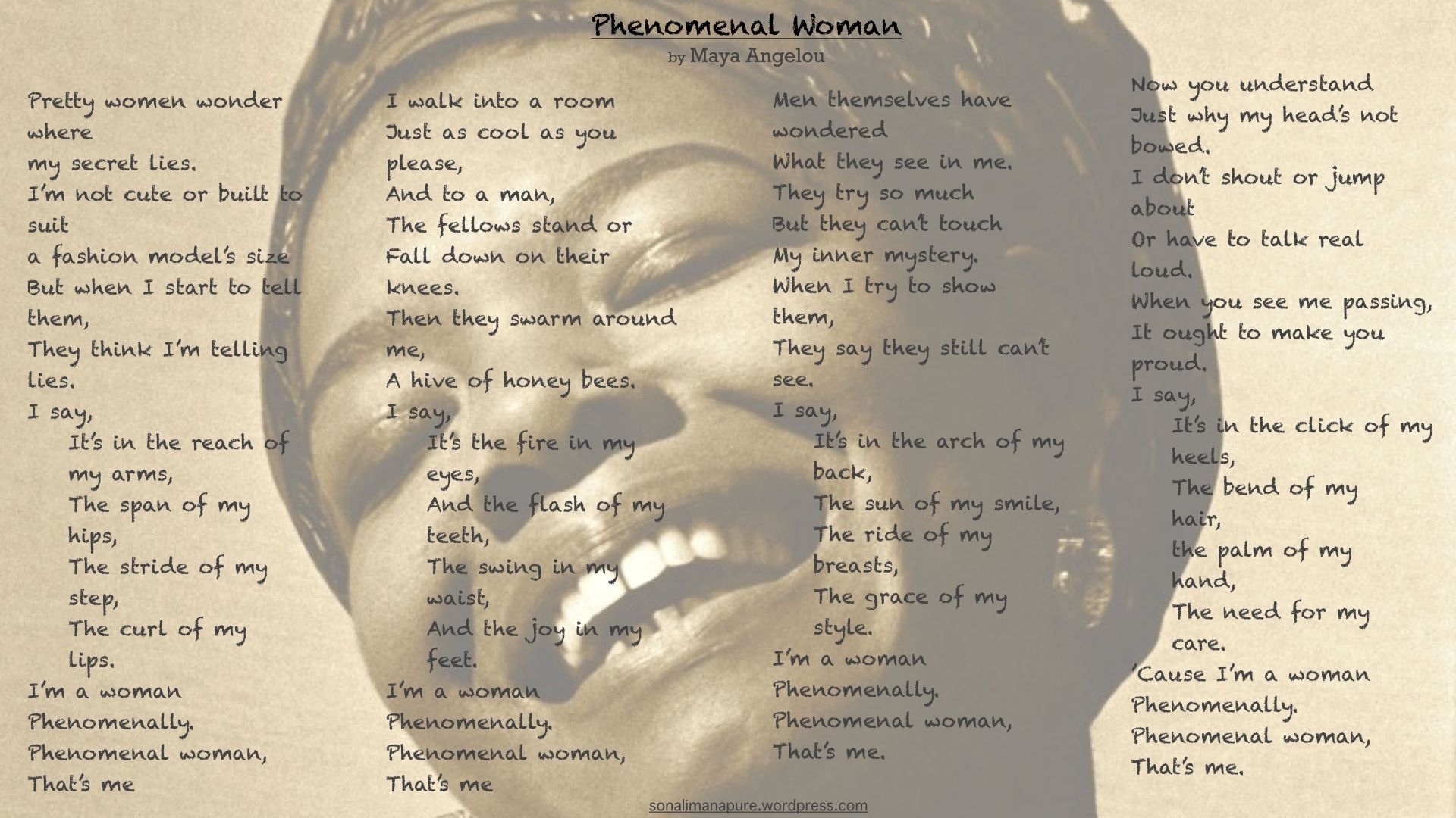 1920x1080 Phenomenal Woman', Desktop