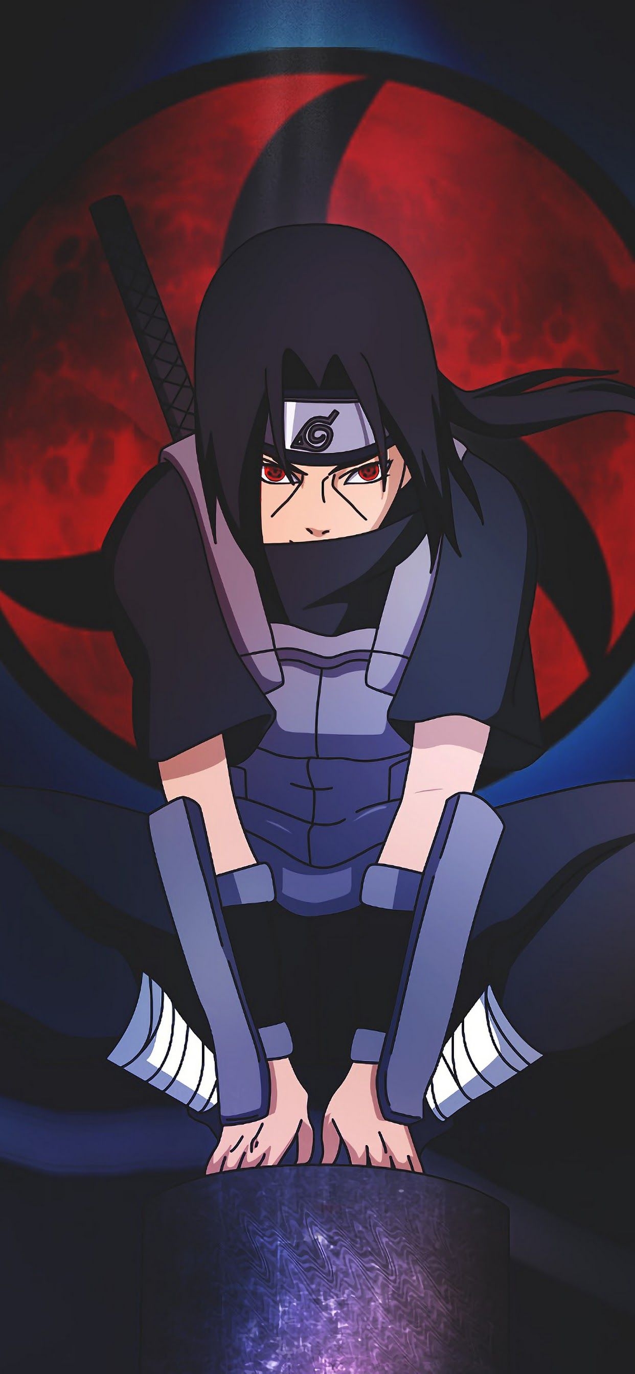 1250x2690 Itachi Sharingan Anbu 4K Wallpaper, Phone