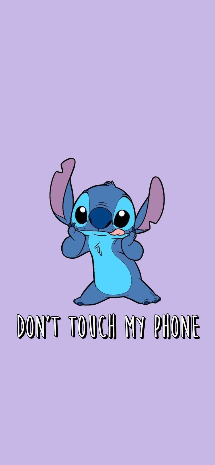 750x1630 Aesthetic Stitch Cartoon Wallpaper, Phone