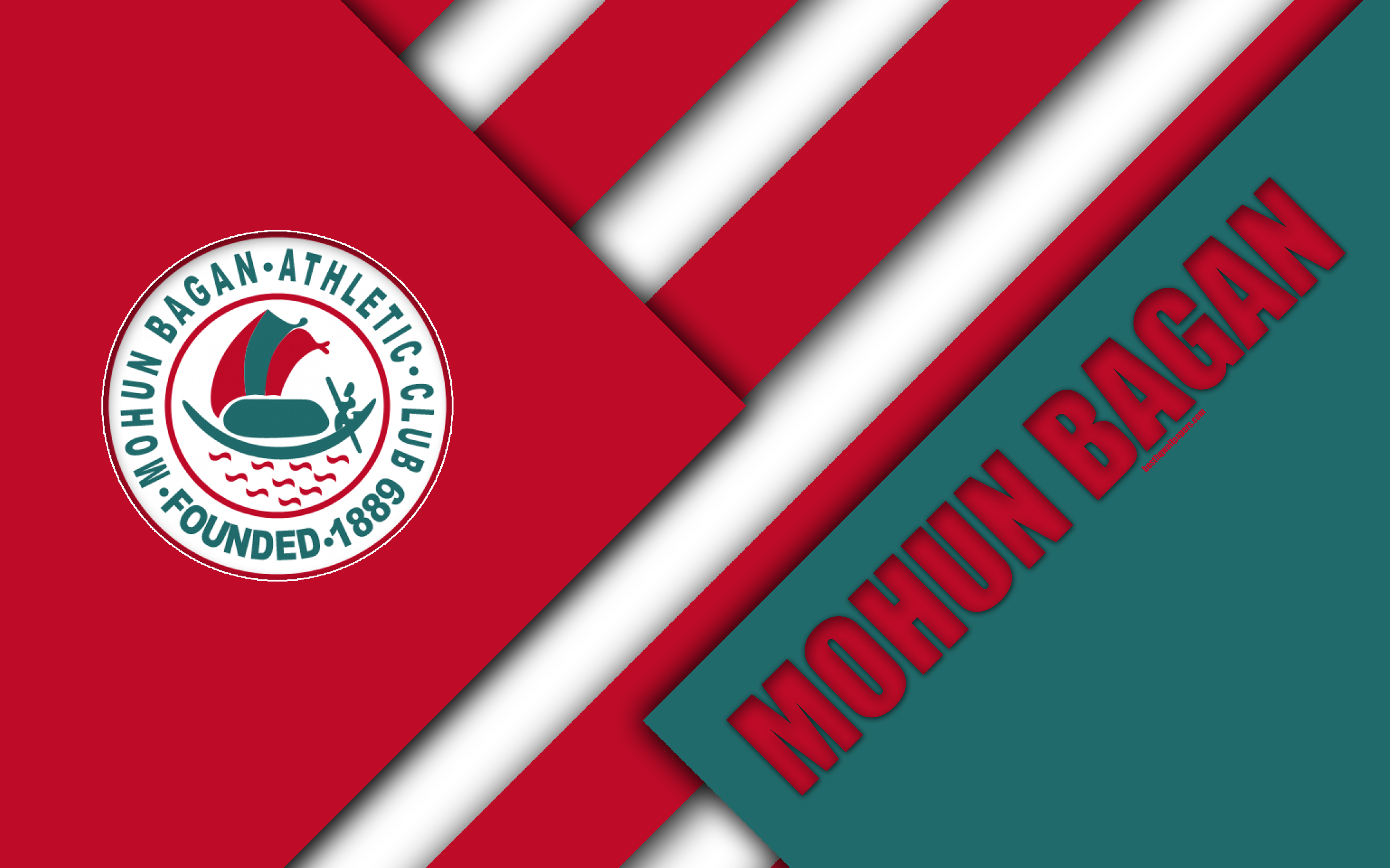 3840x2400 Download wallpaper Mohun Bagan AC, 4k, Indian football club, Desktop