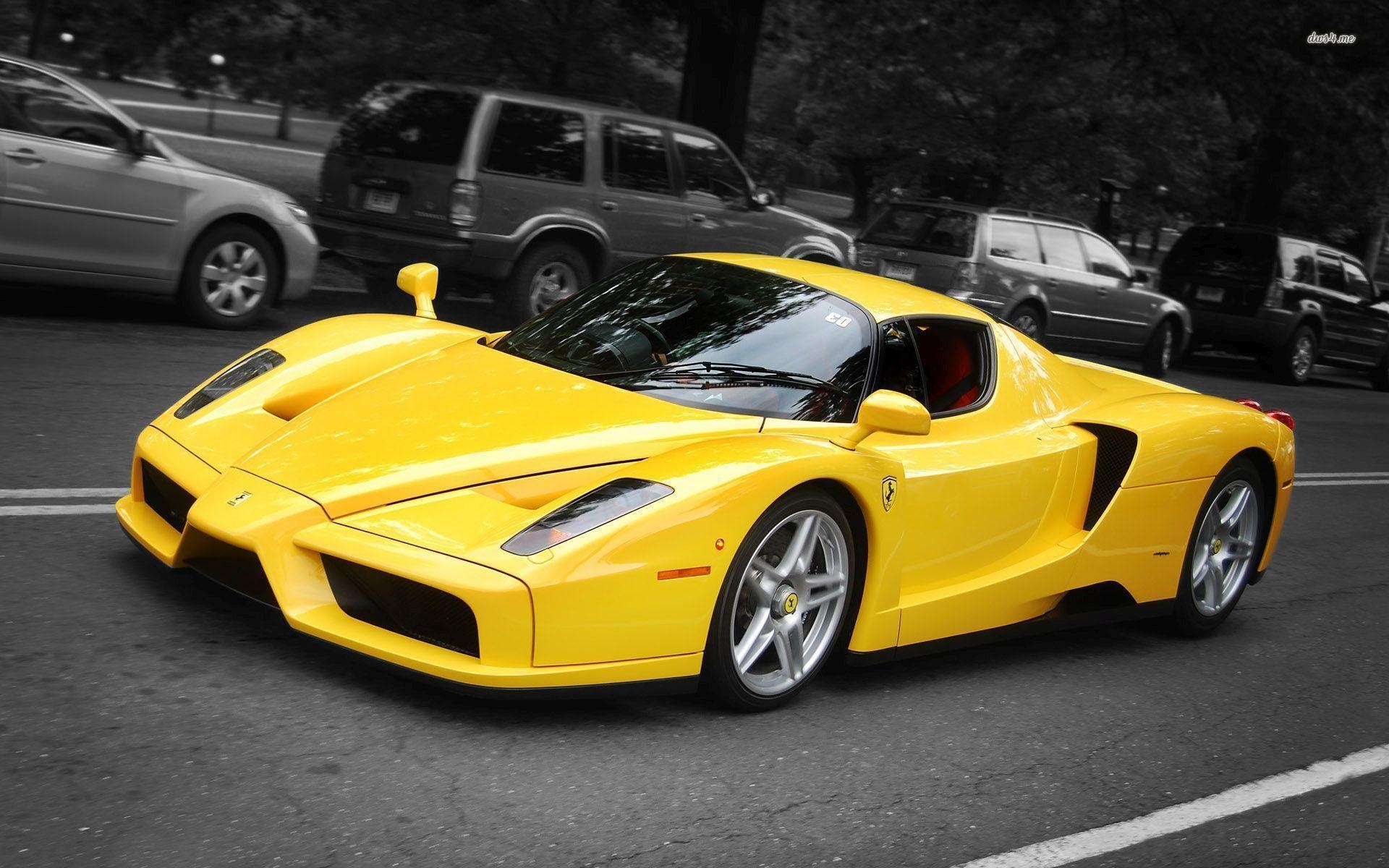 1920x1200 YELLOW FERRARI ENZO HYPERCAR WALLPAPER, Desktop