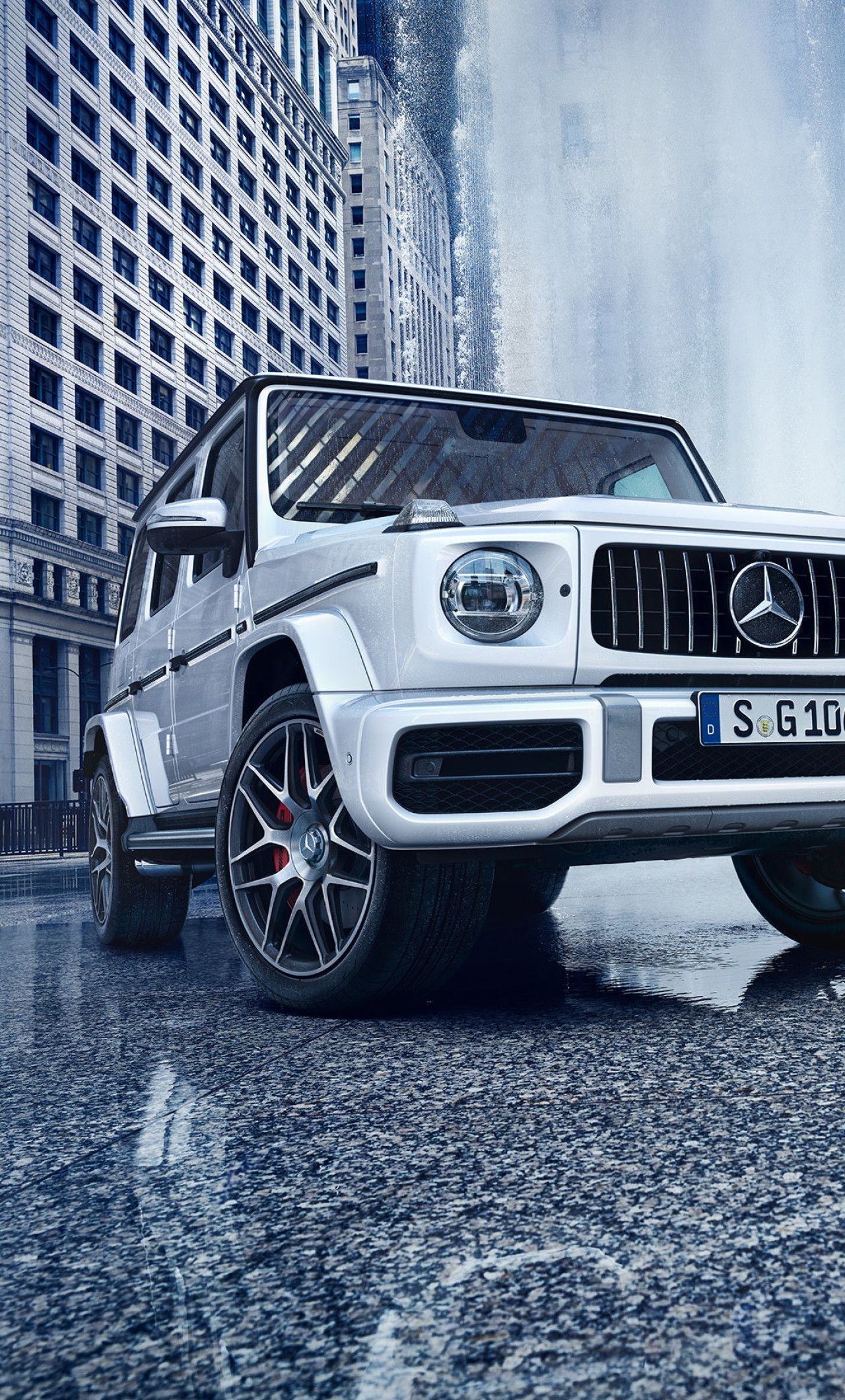 1280x2120 White Mercedes G Wagon iPhone HD 4k Wallpaper, Phone