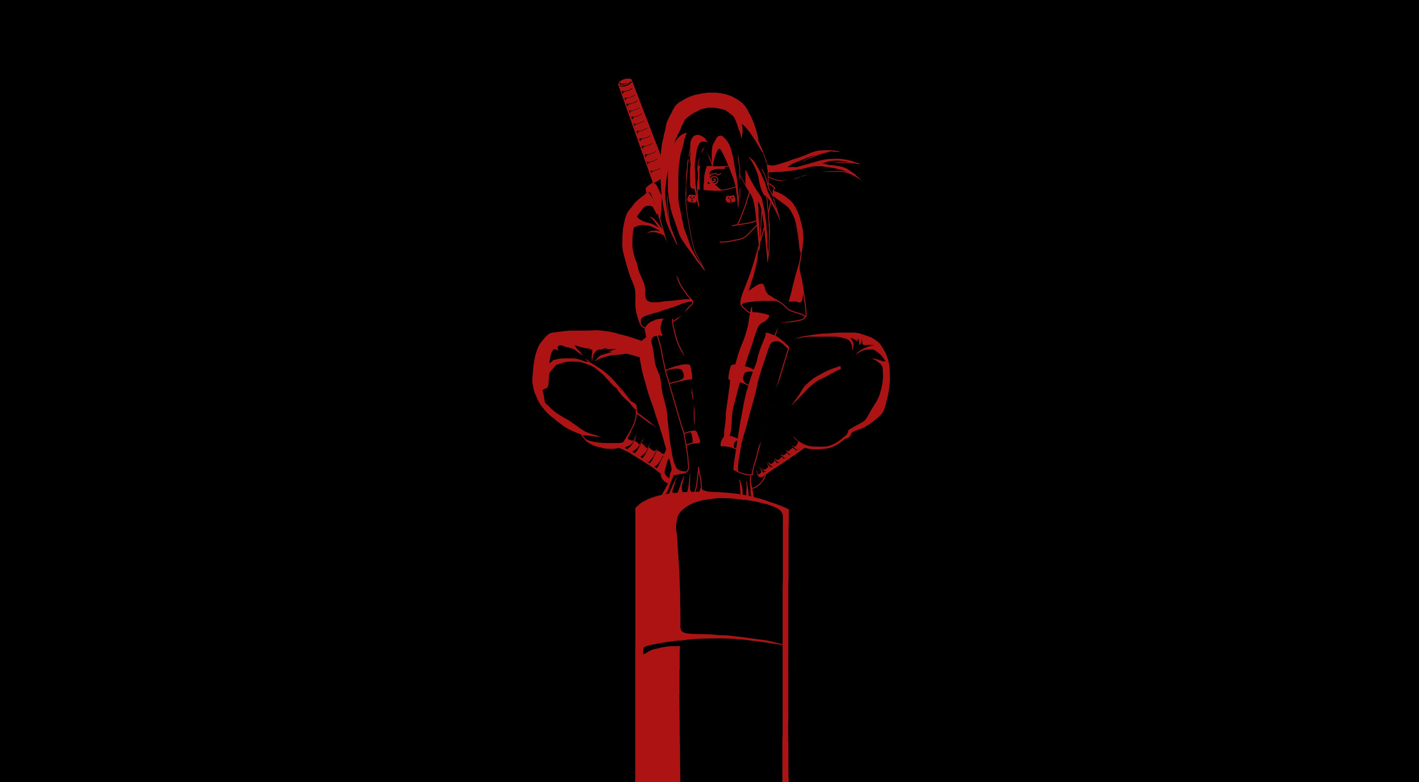 5800x3200 Itachi Uchiha Wallpaper 4K, Black background, Samurai, Ninja, Desktop