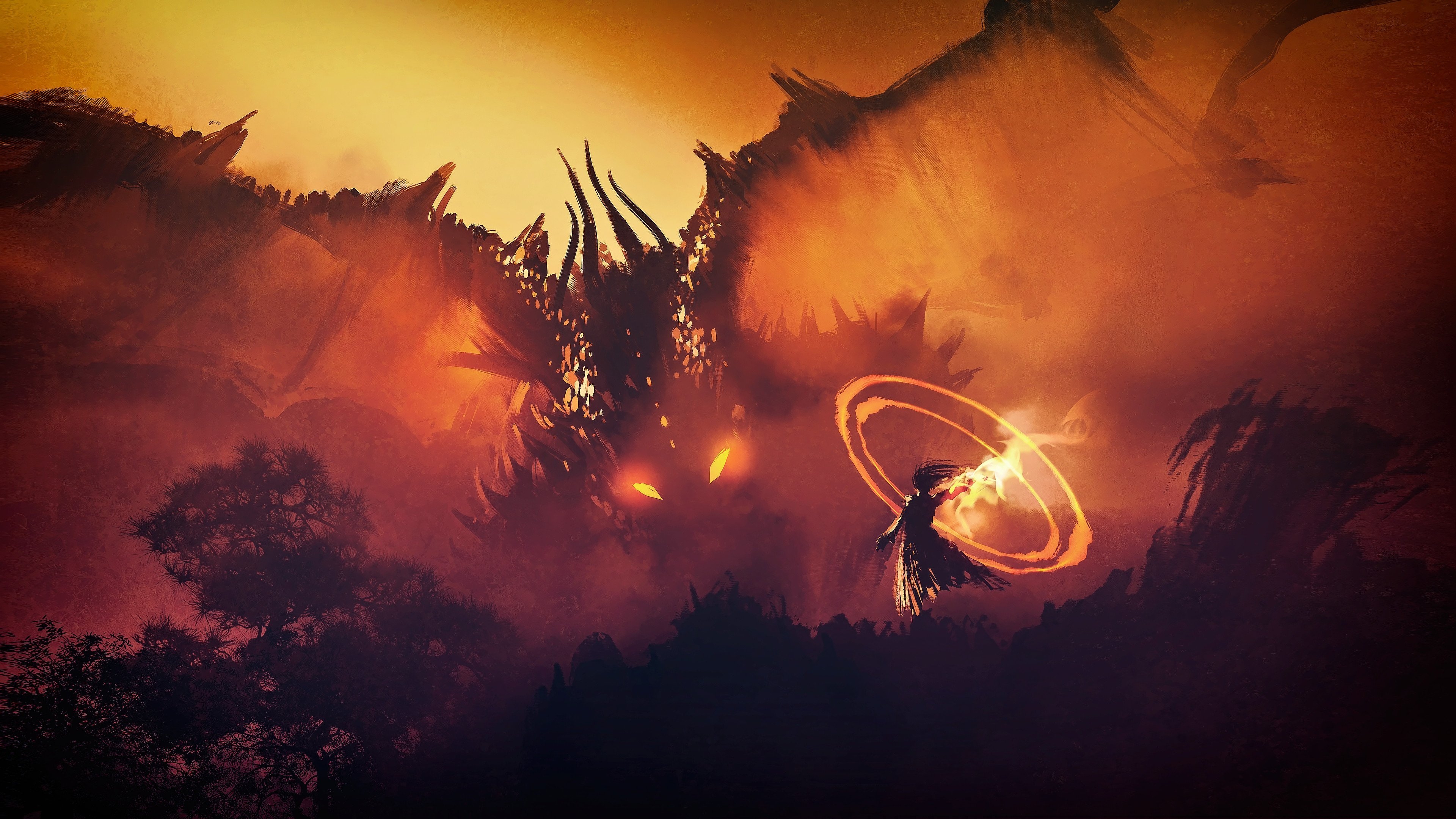 3840x2160 Dragon 4K wallpaper for your desktop or mobile screen free and easy to download, Desktop