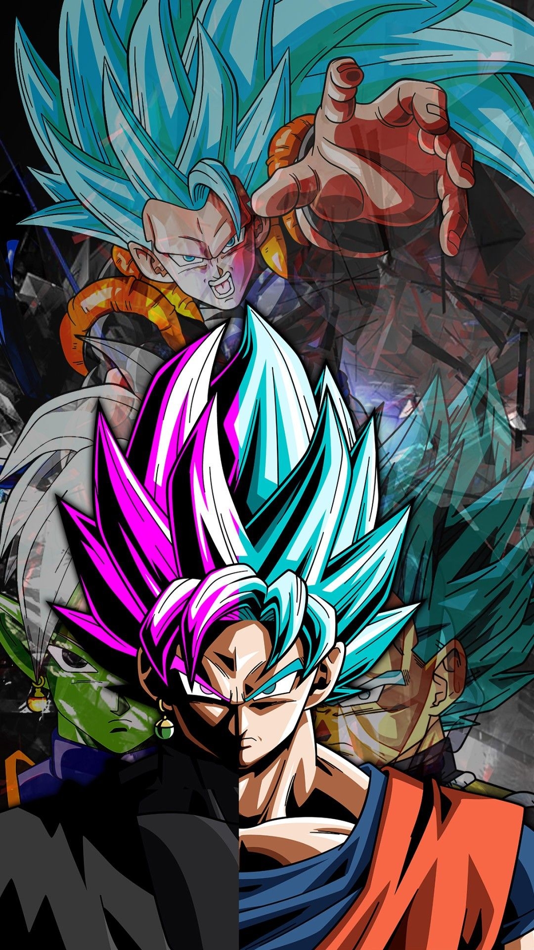 1080x1920 Free download Wallpaper iPhone Black Goku 2019 3D iPhone Wallpaper, Phone