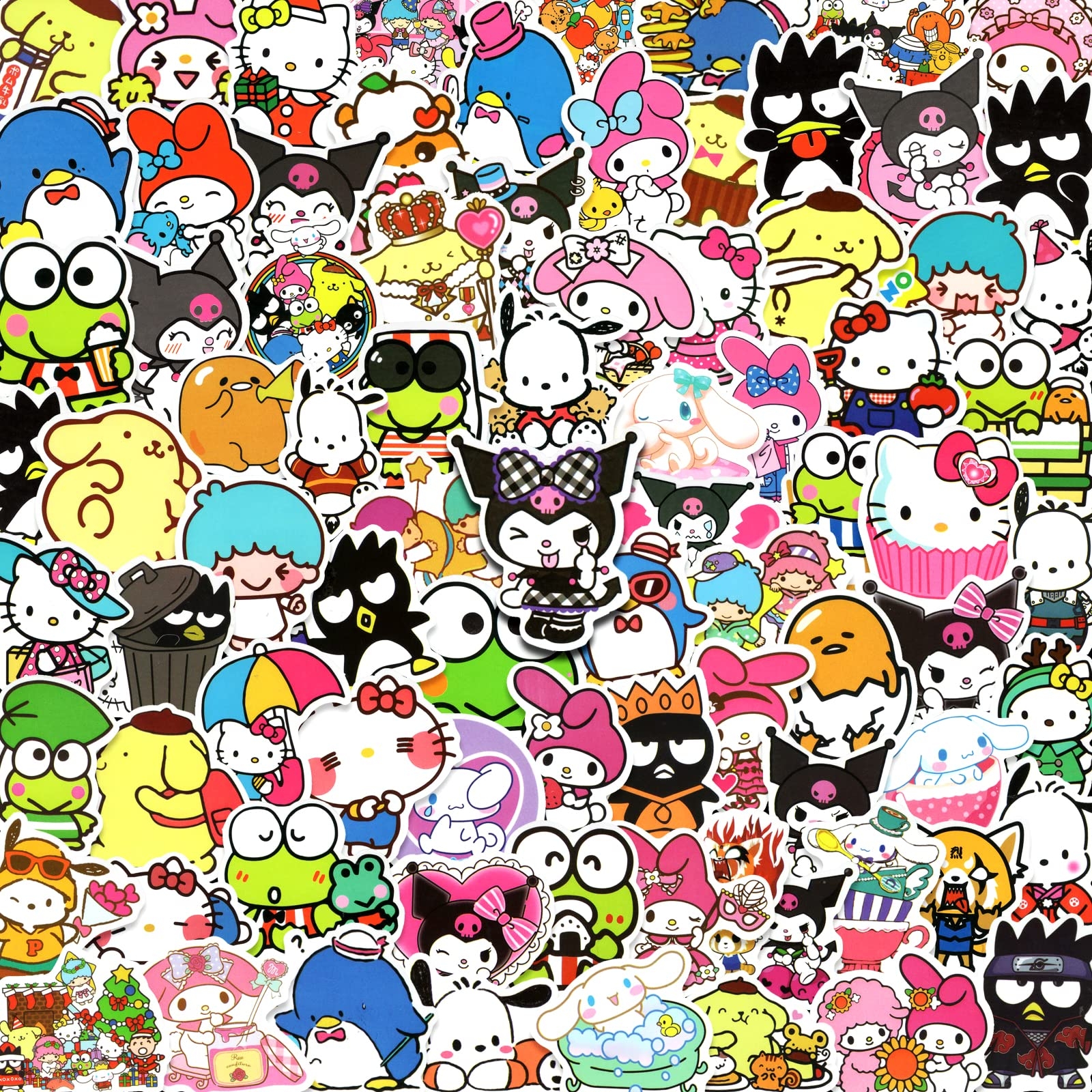 1600x1600 100PCS Hello Kitty Stickers Kuromi, Phone