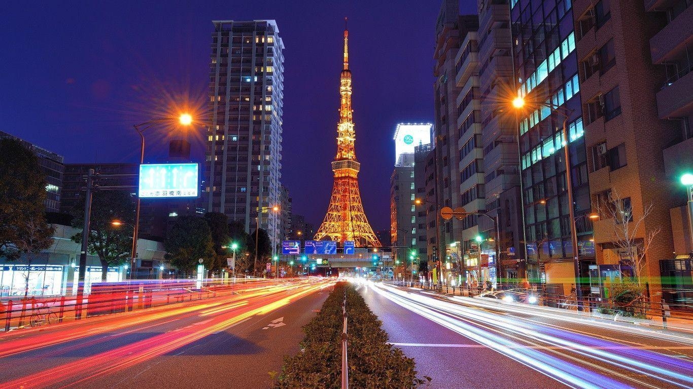 1370x770 Tokyo Tower Cityscapes Wallpaper HD Wallpaper. ForWallpaper, Desktop