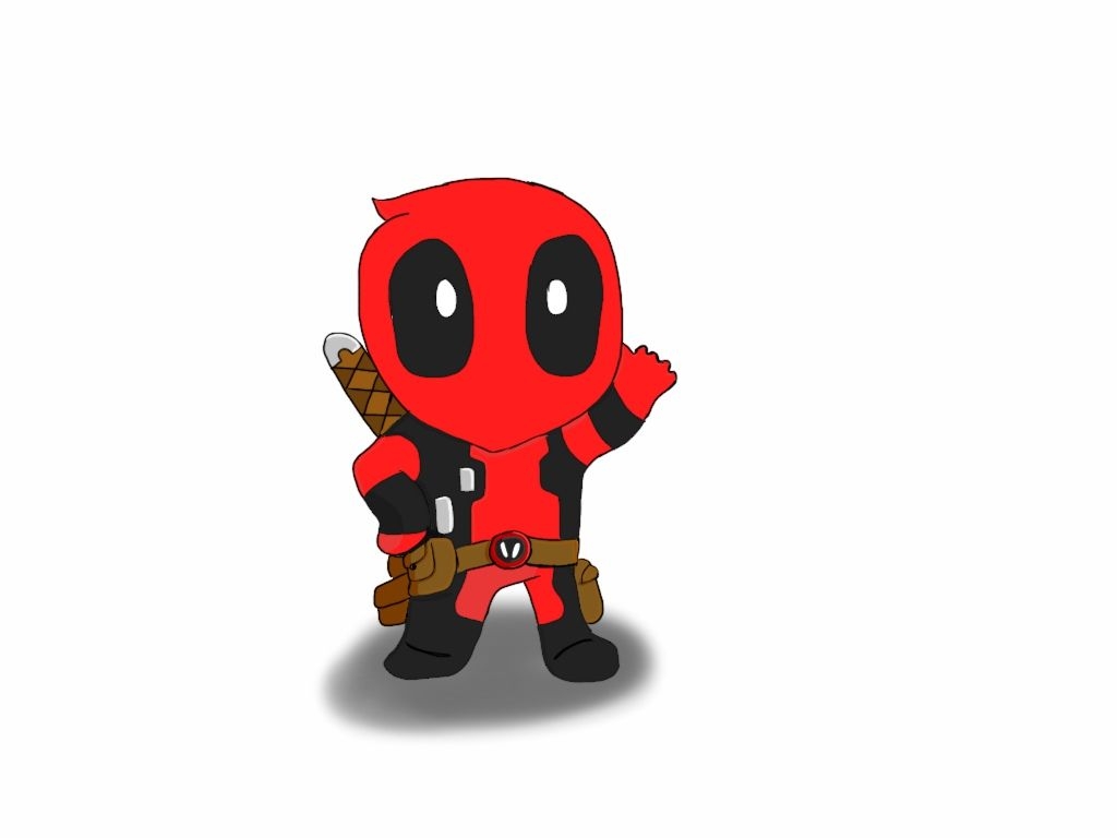 1030x770 Baby Deadpool Cartoon Wallpaper, Desktop