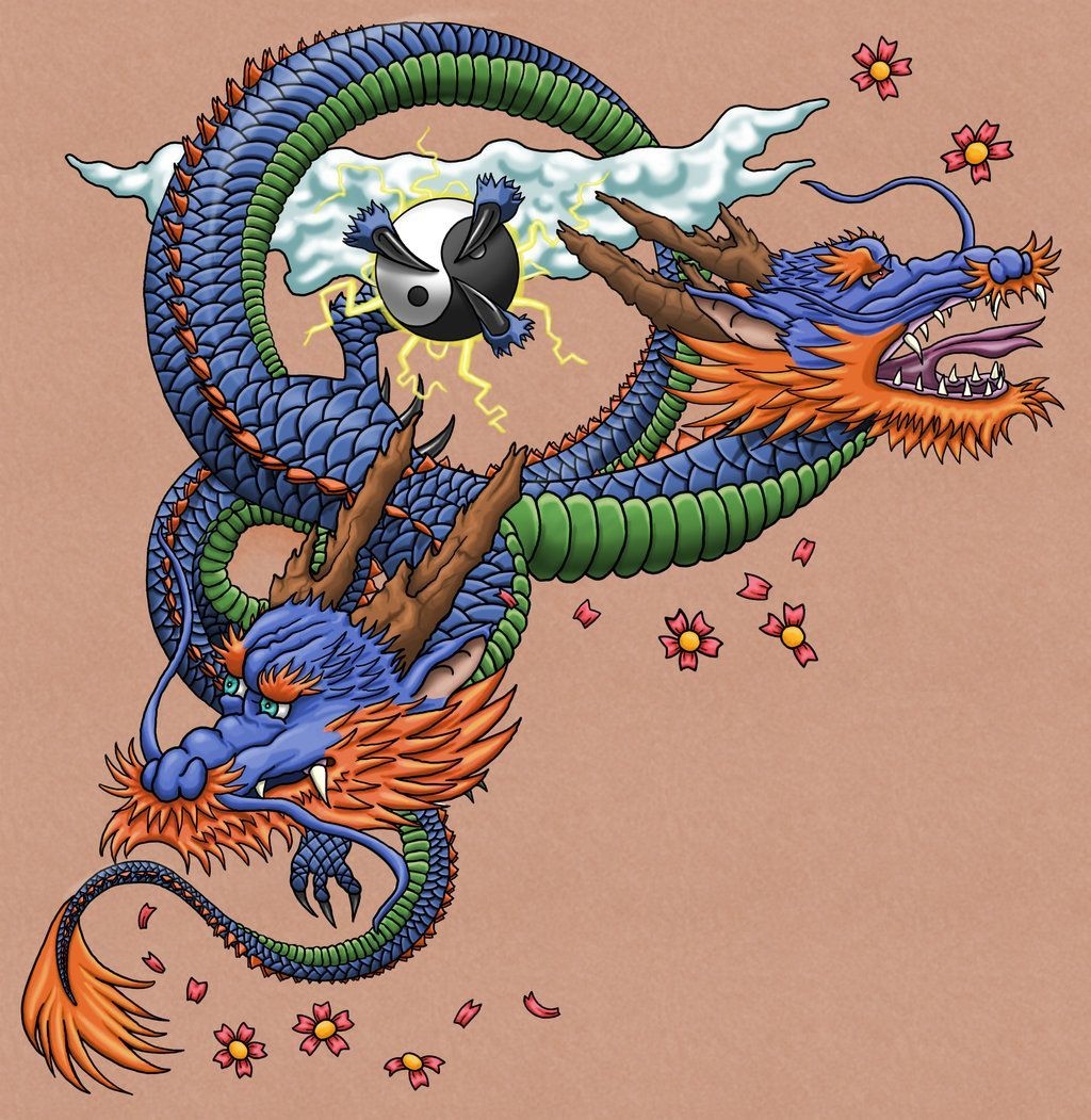 1030x1060 Japanese dragon wallpaper, Phone