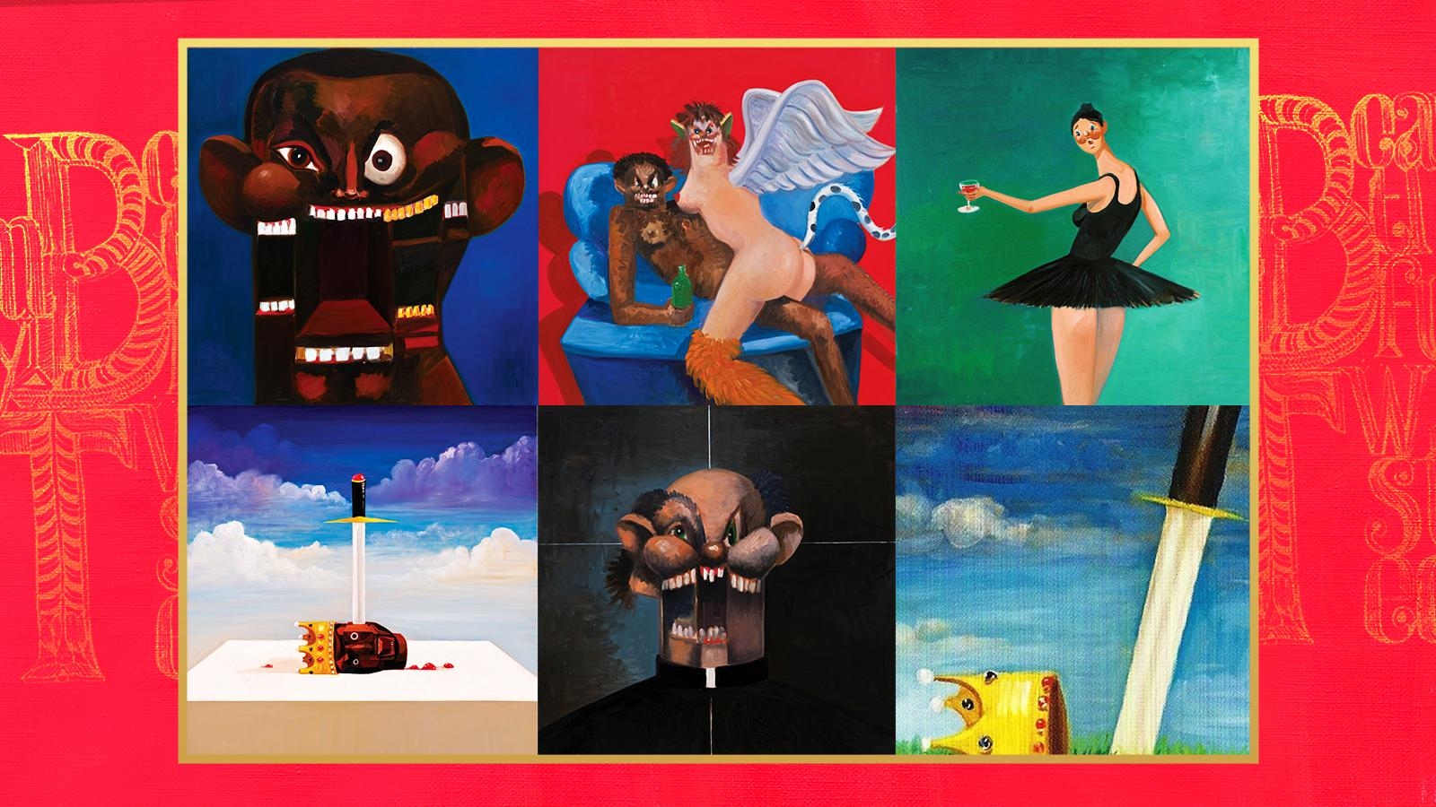 1600x900 Kanye West George Condo Art, Desktop