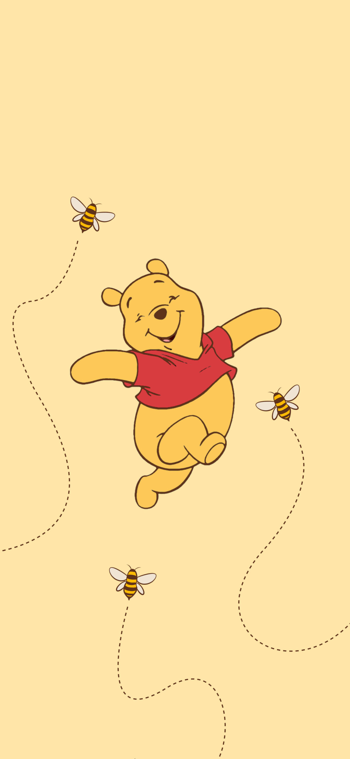 1190x2560 Winnie the Pooh Yellow Wallpaper the Pooh Wallpaper, Phone